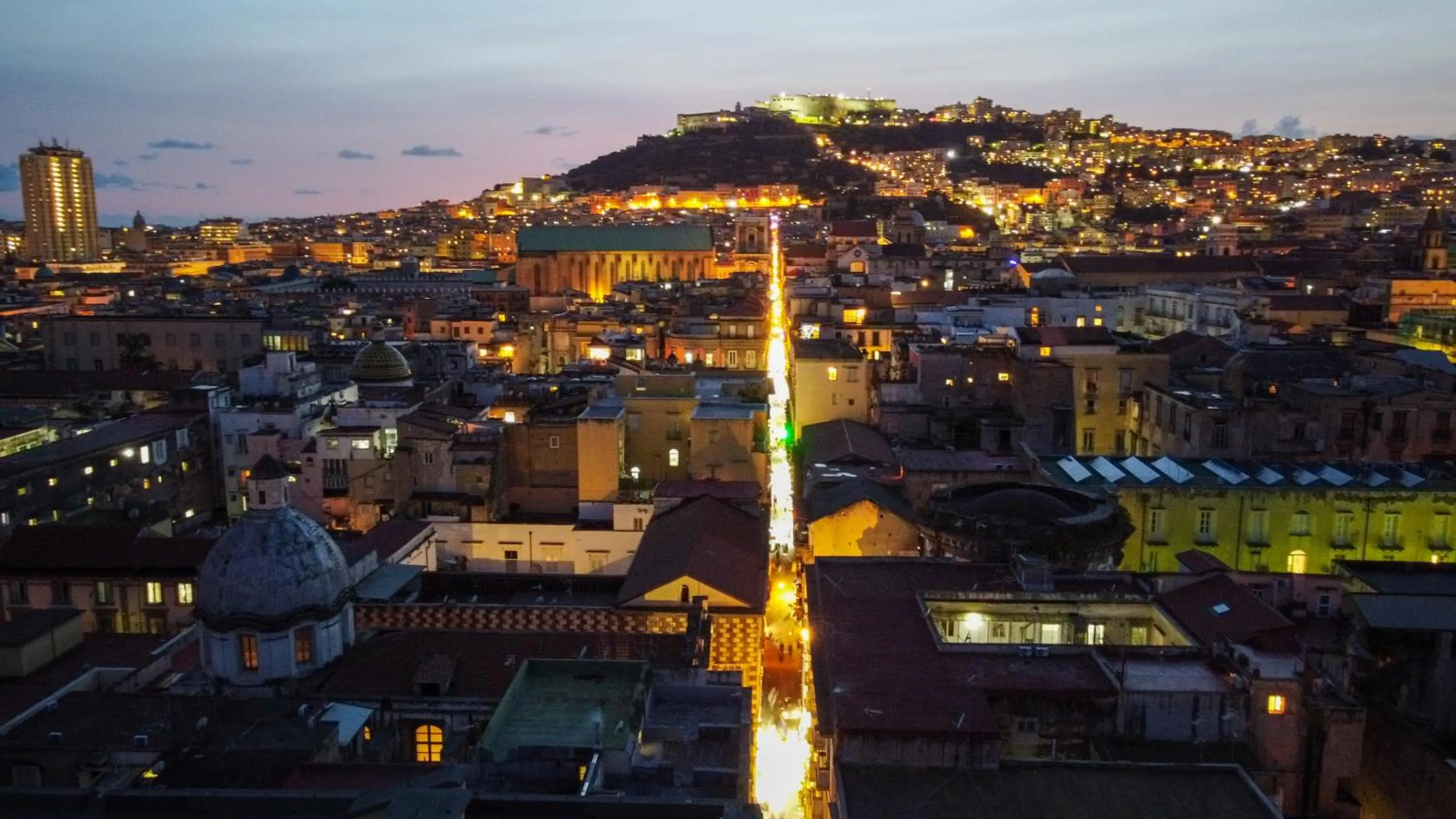 City view in Gregorius Diamerisma panoramic terrace