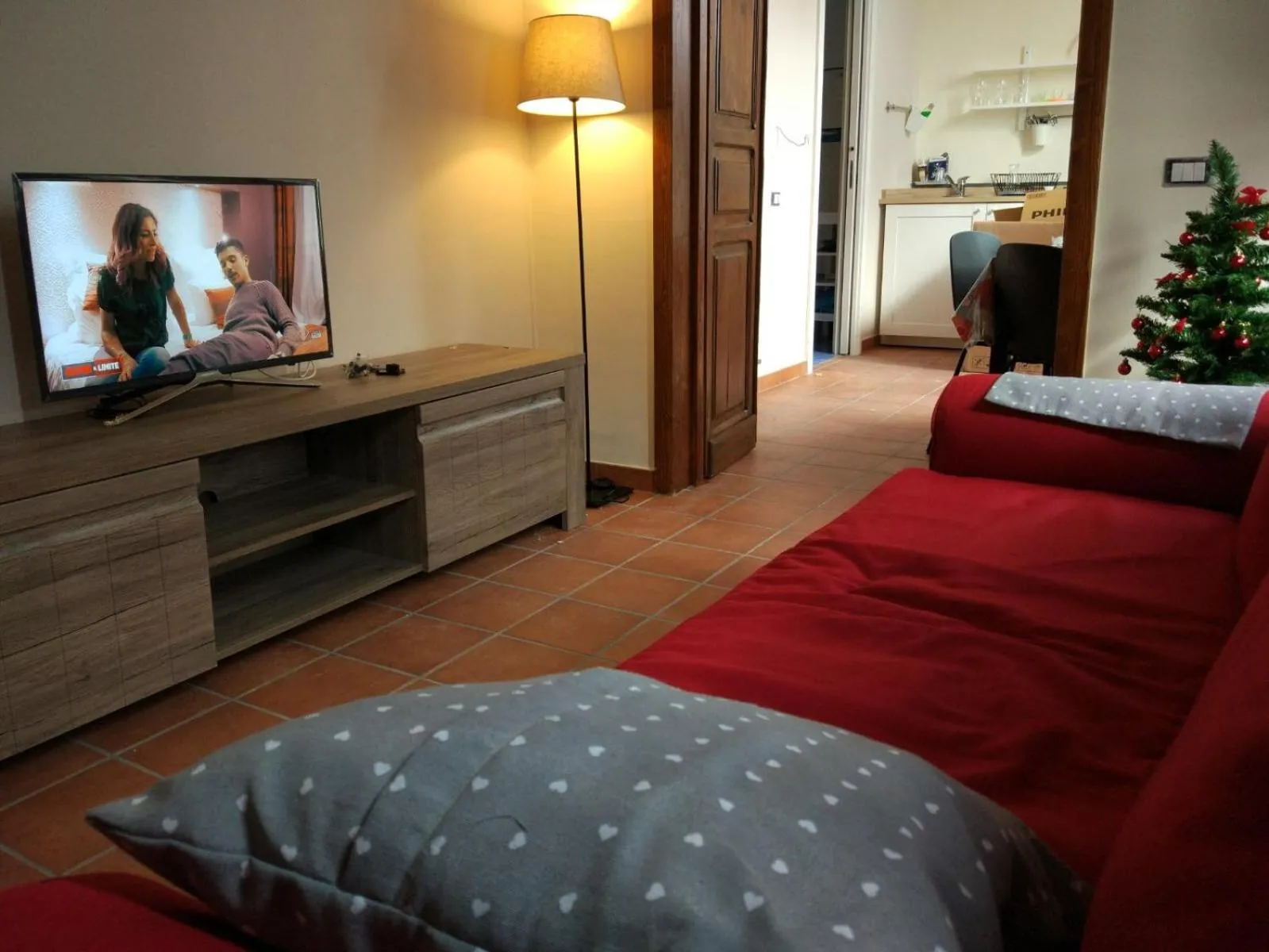 Living room, Bed in Gregorius Diamerisma panoramic terrace