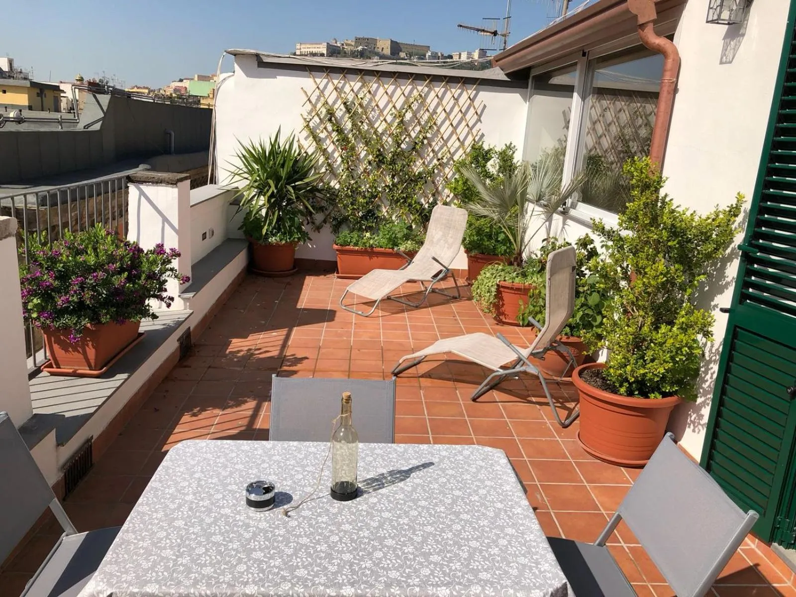 Solarium in Gregorius Diamerisma panoramic terrace