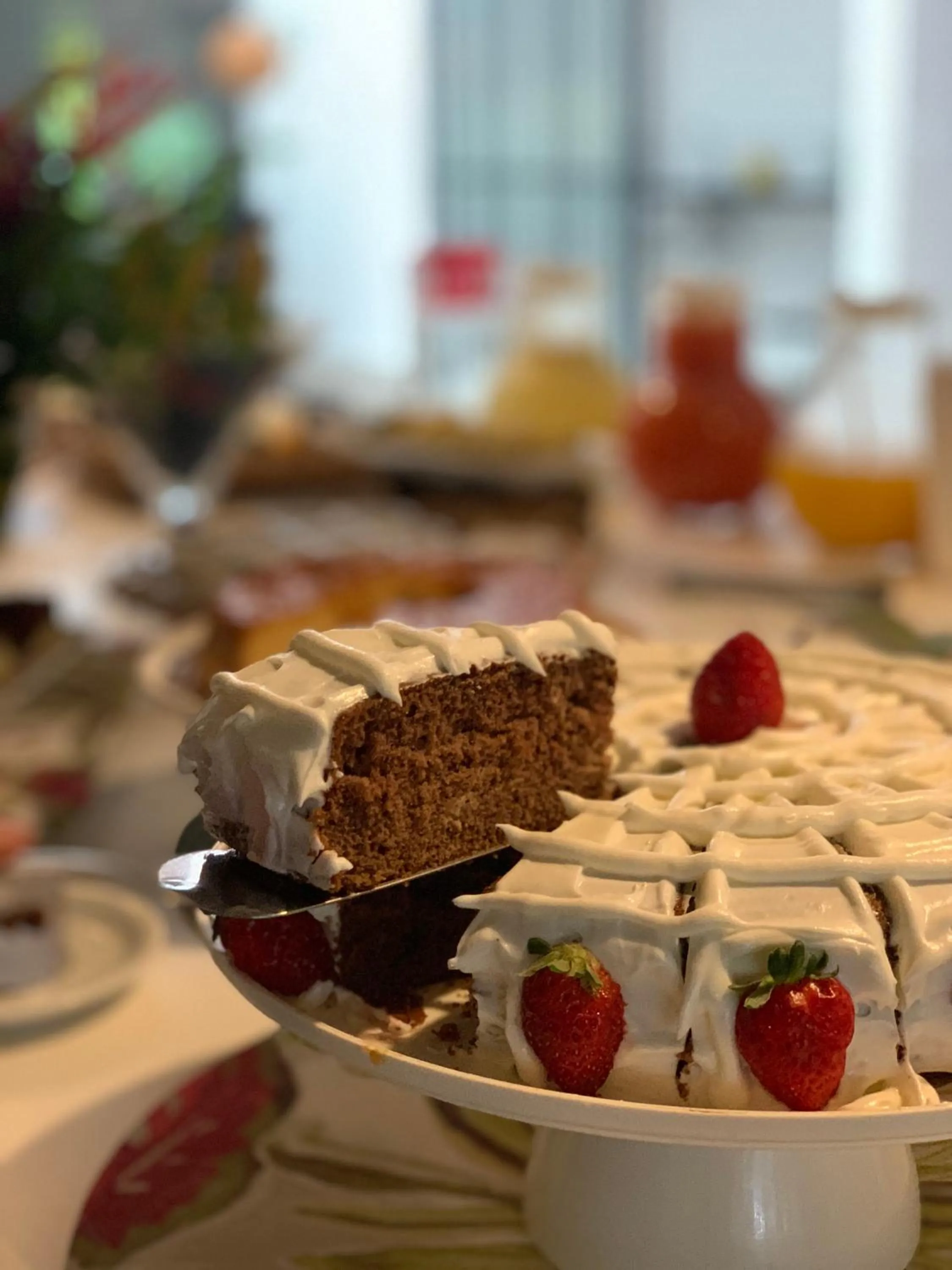 Buffet breakfast in Pousada Cheiro Verde