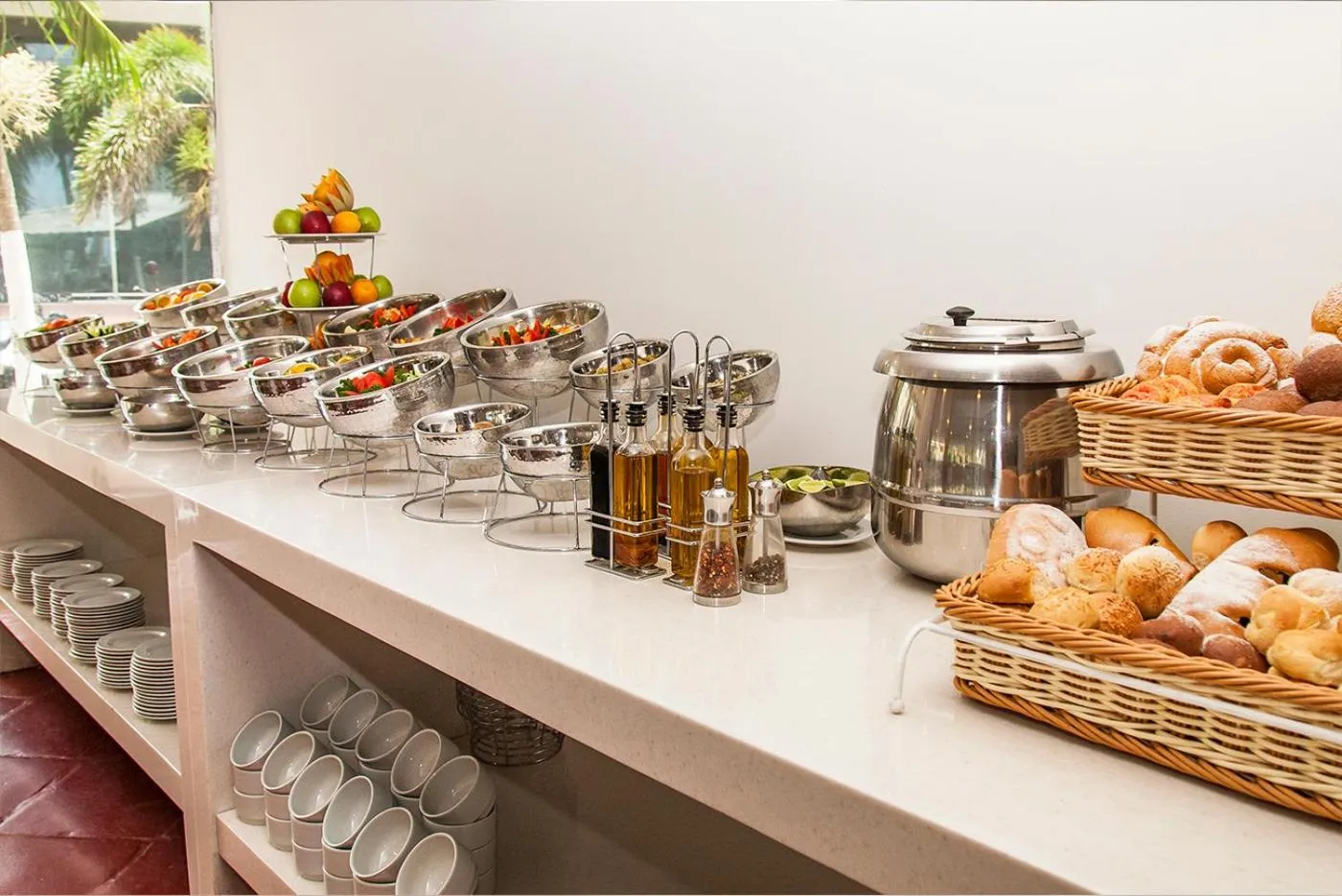 Buffet breakfast in Sol Caribe Sea Flower