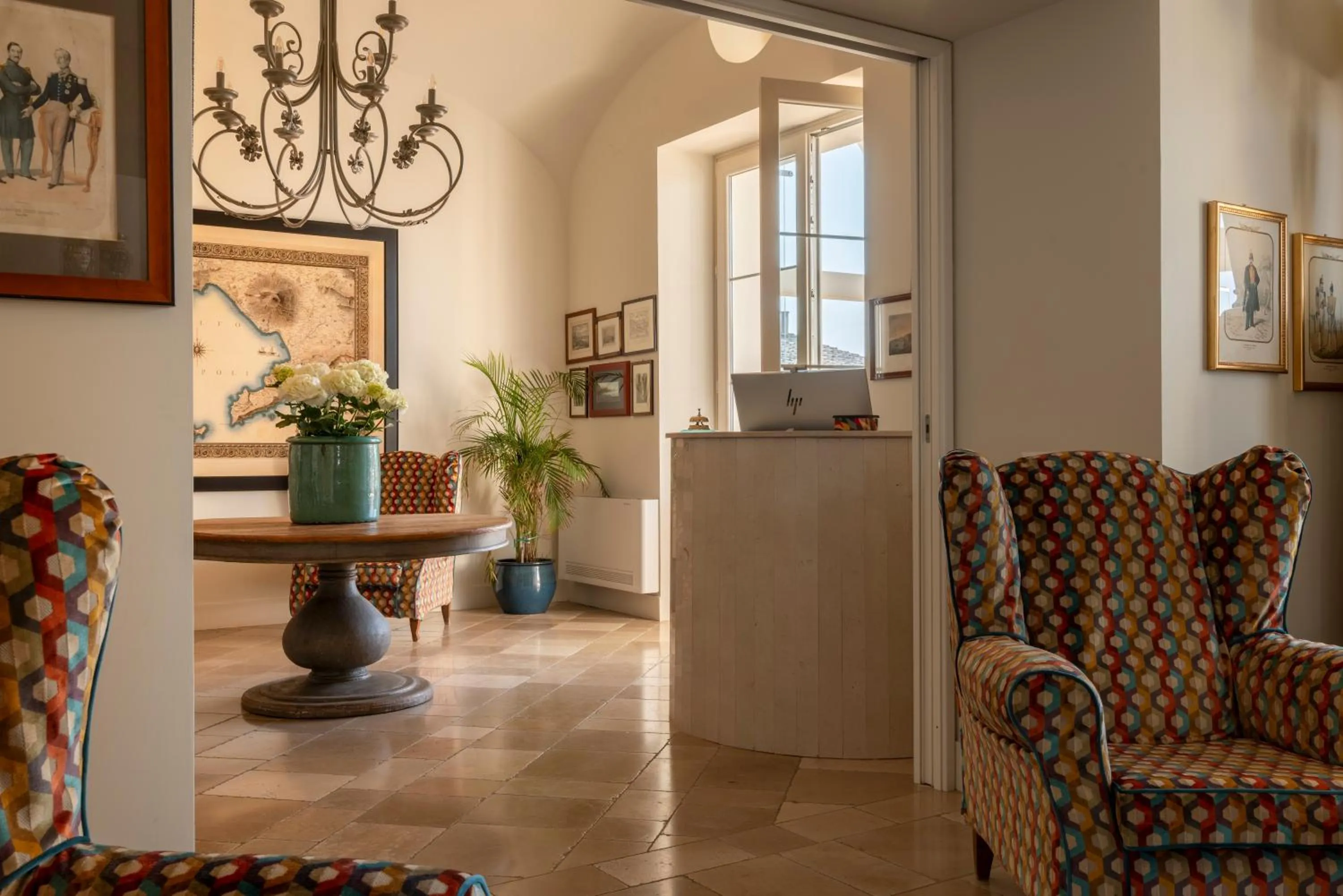 Lobby or reception in Relais Palazzo del Barone