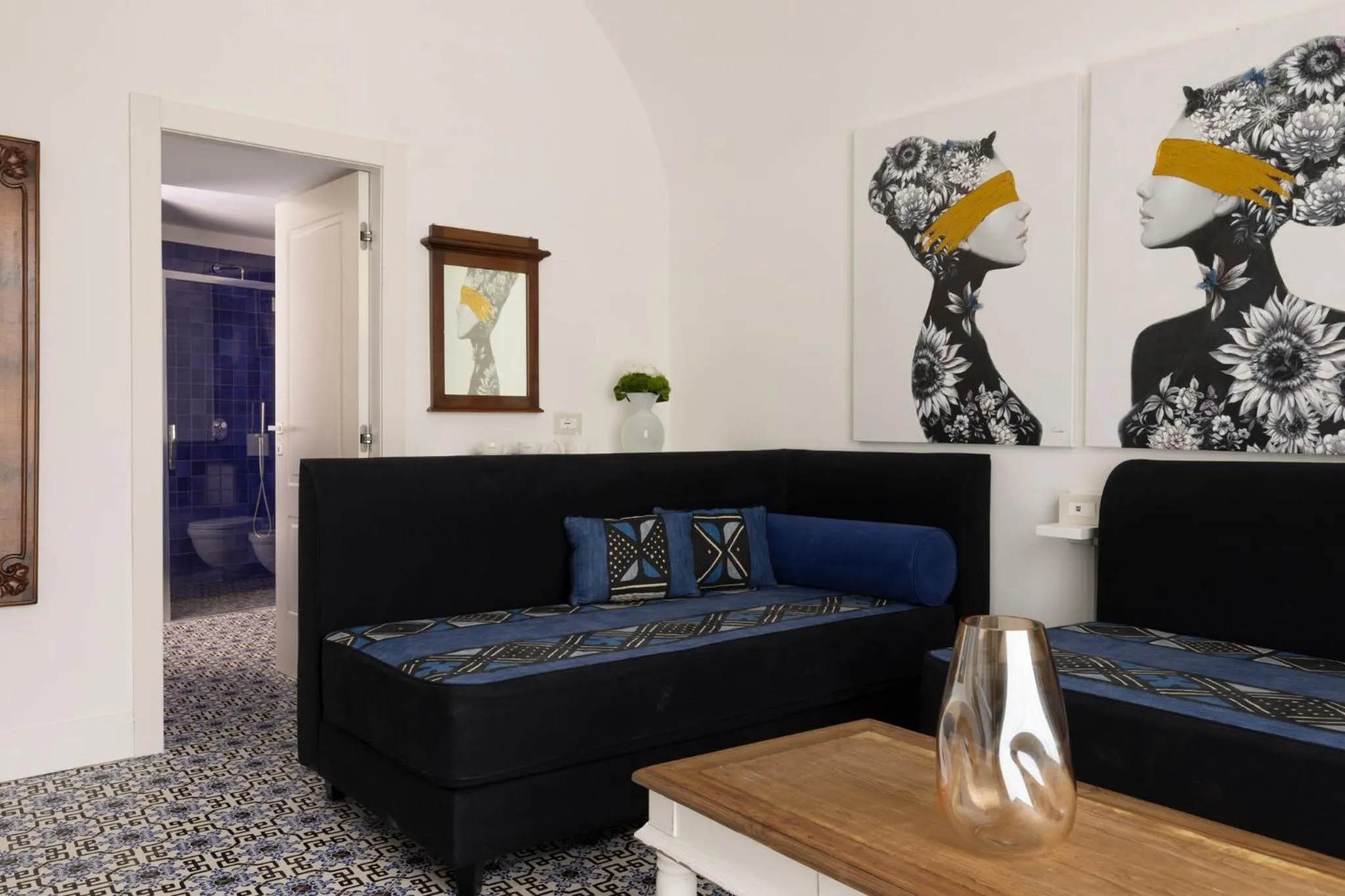 Living room in Relais Palazzo del Barone