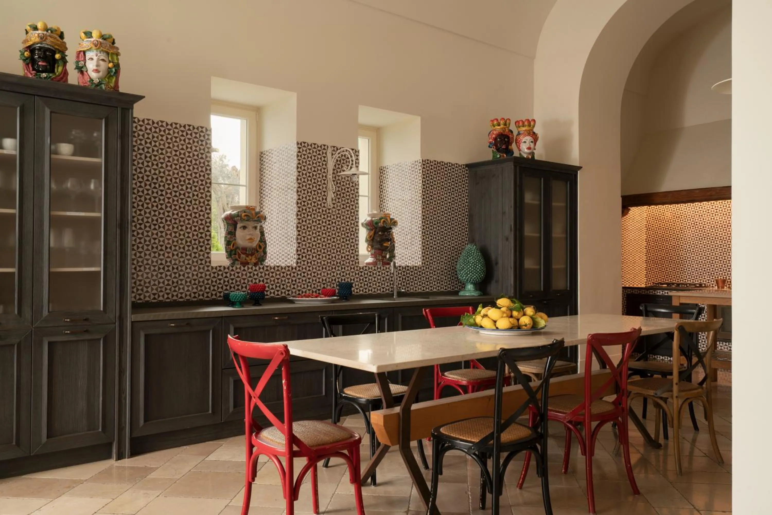 kitchen in Relais Palazzo del Barone
