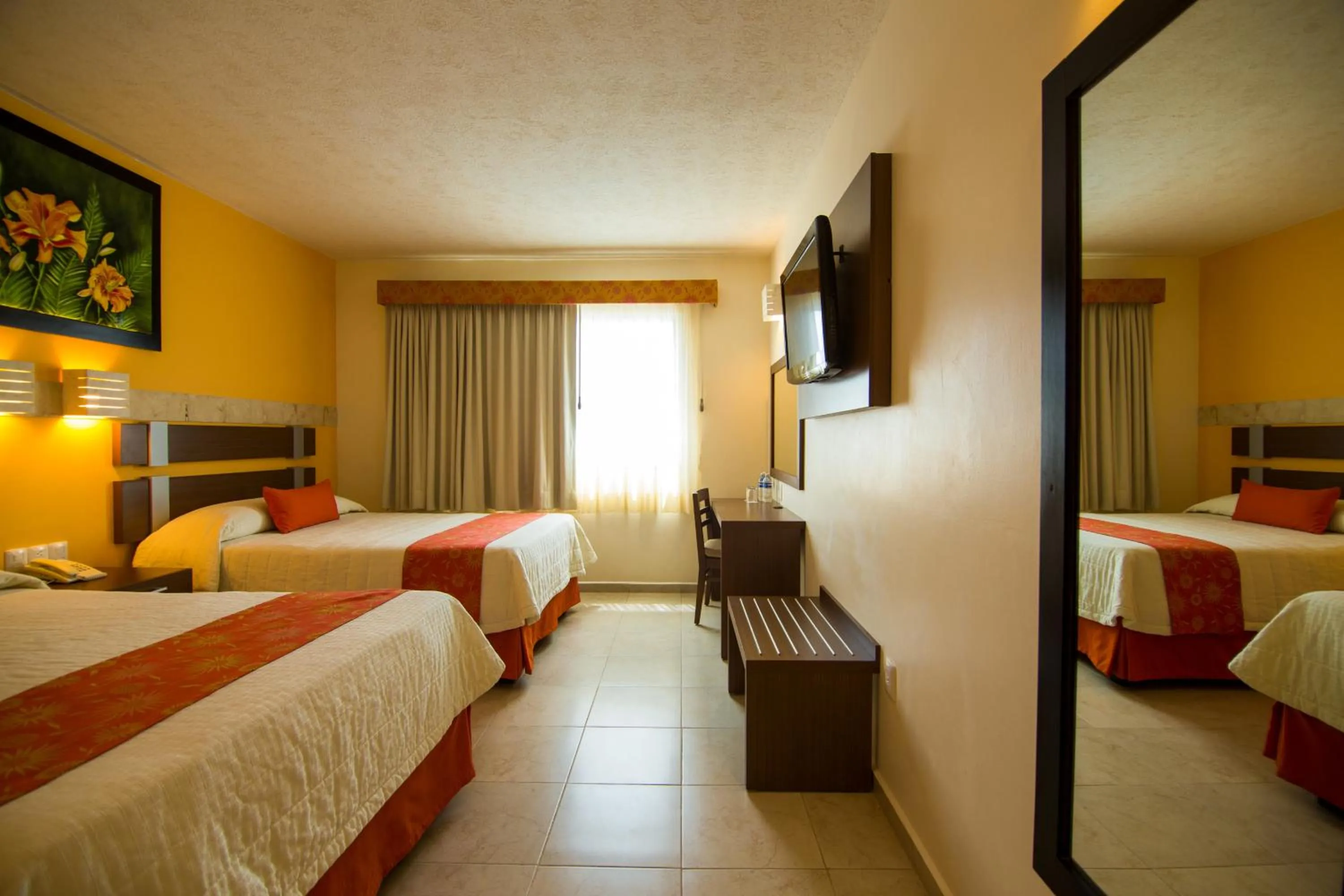 TV and multimedia, Bed in Hotel Tulija Palenque