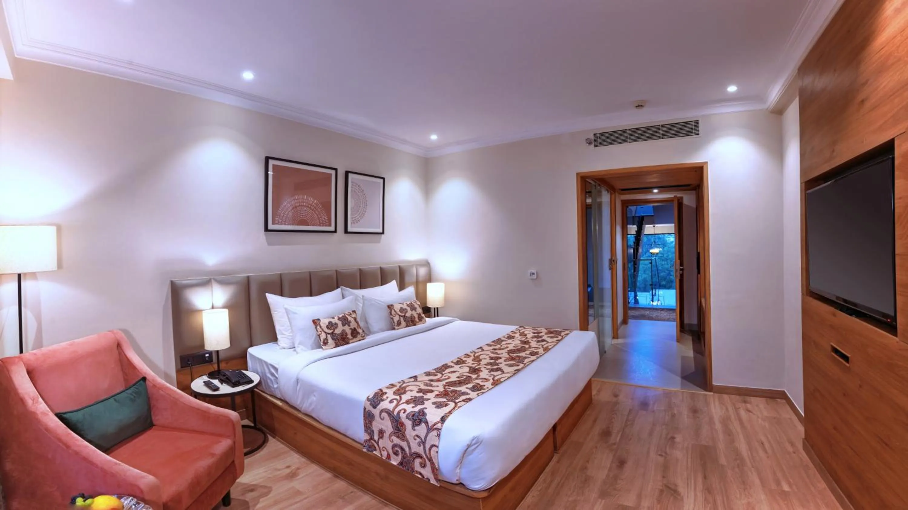 Bedroom, Bed in Royale Sarovar Portico Agra