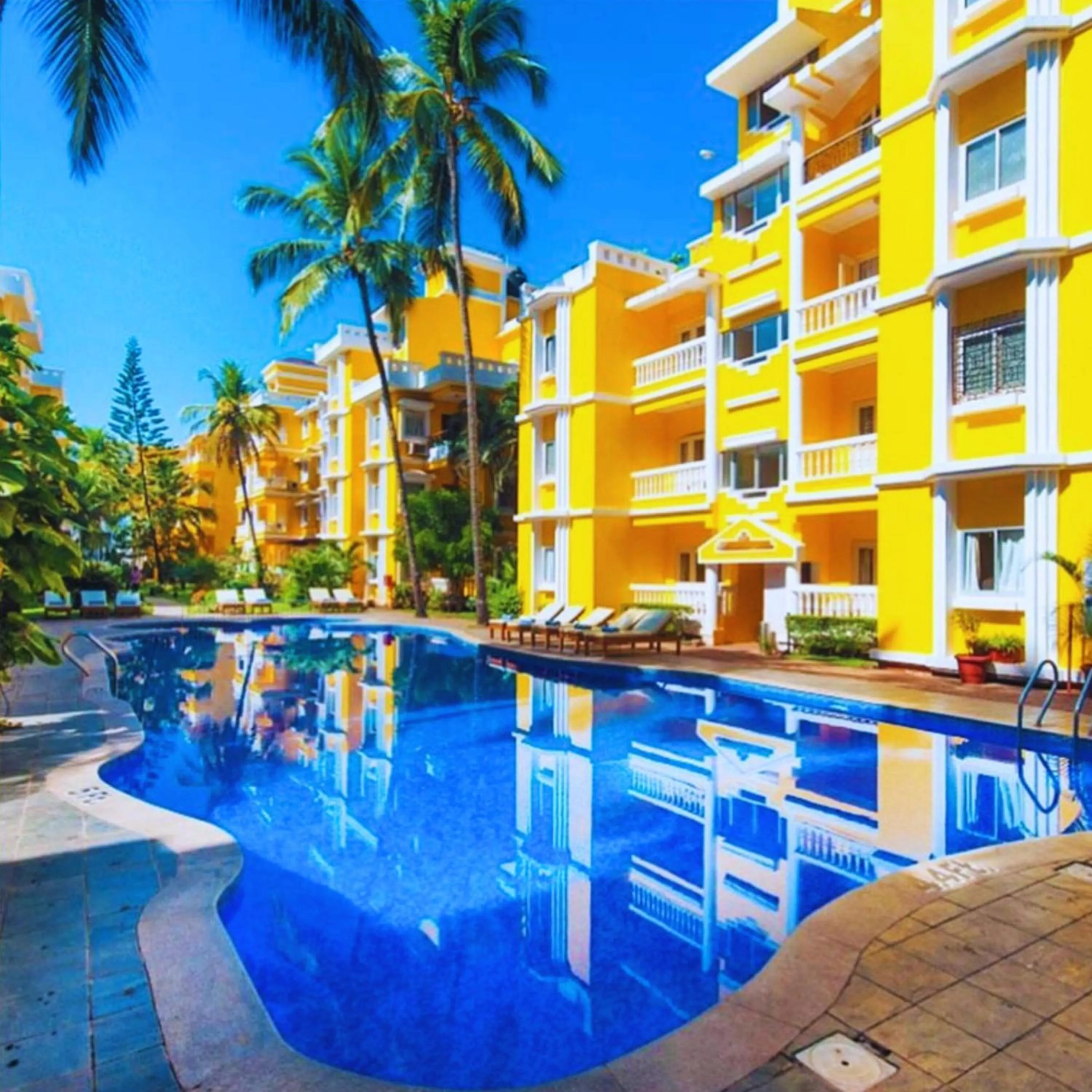 Swimming pool in Adamo The Bellus Calangute