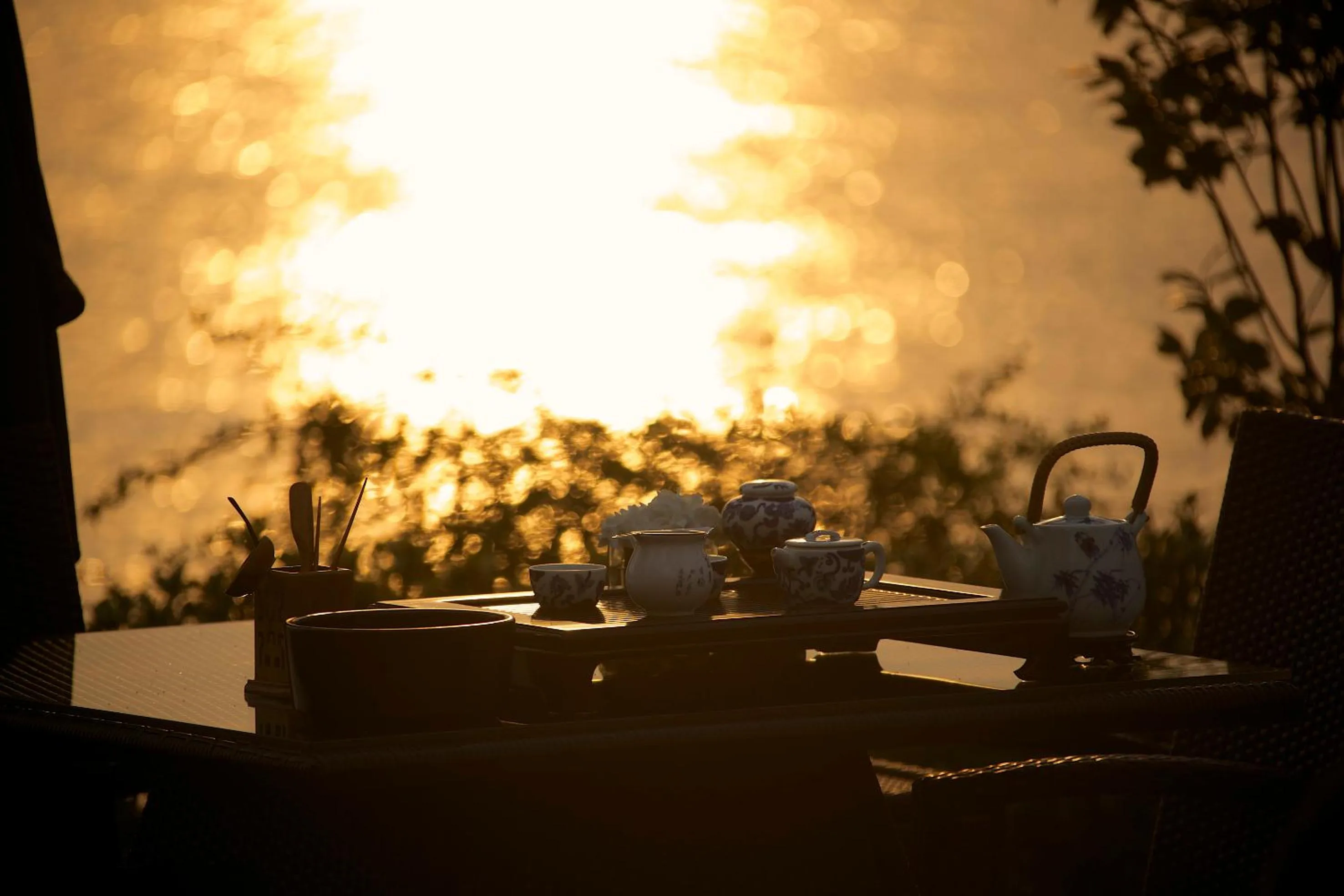 Sunset in Zhejiang Xizi Hotel