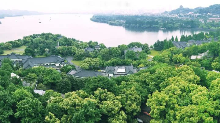 Bird's eye view in Zhejiang Xizi Hotel