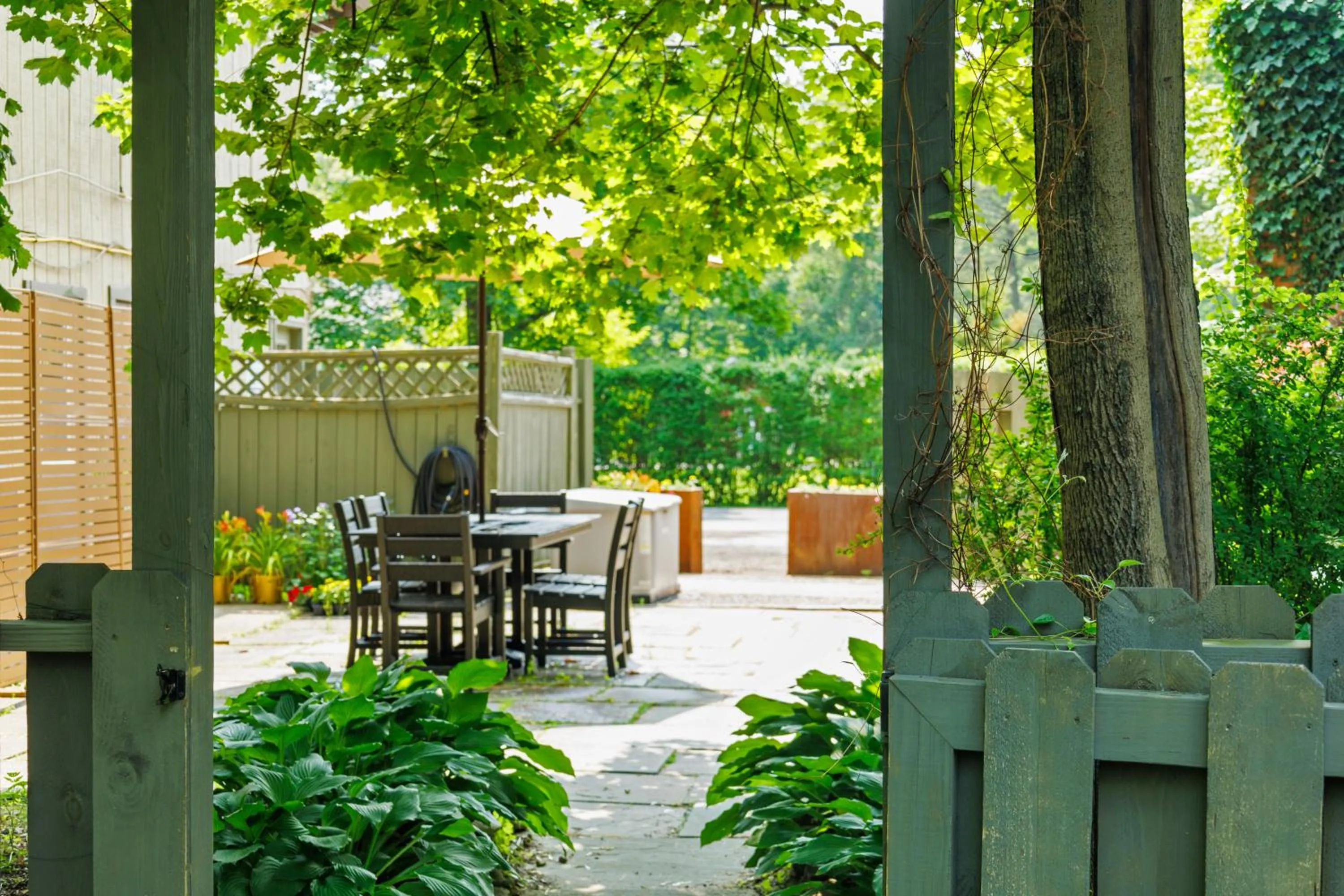 Patio in Phoenicia Lodge