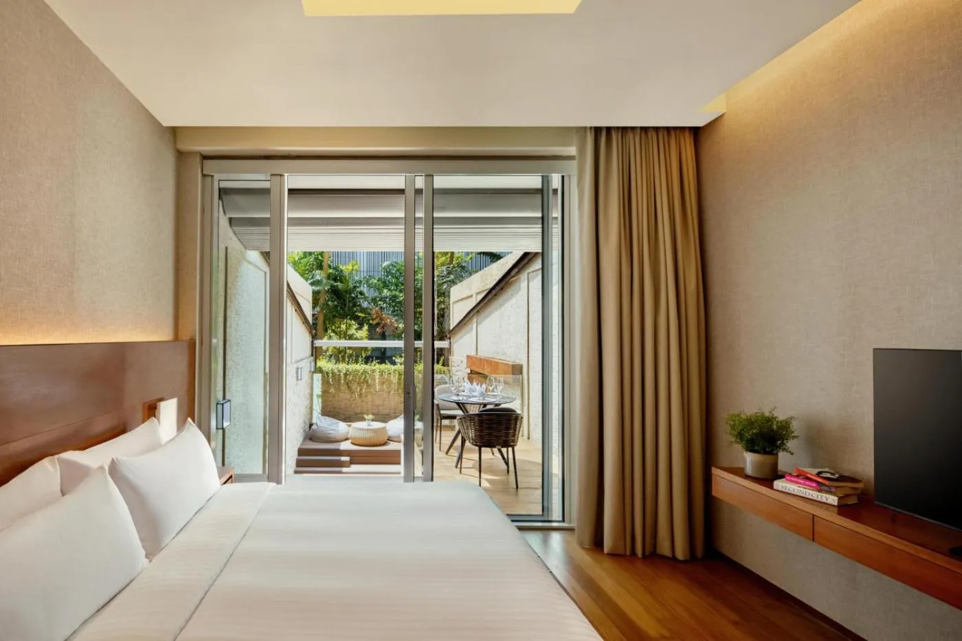 Bed in Oasia Resort Sentosa by Far East Hospitality