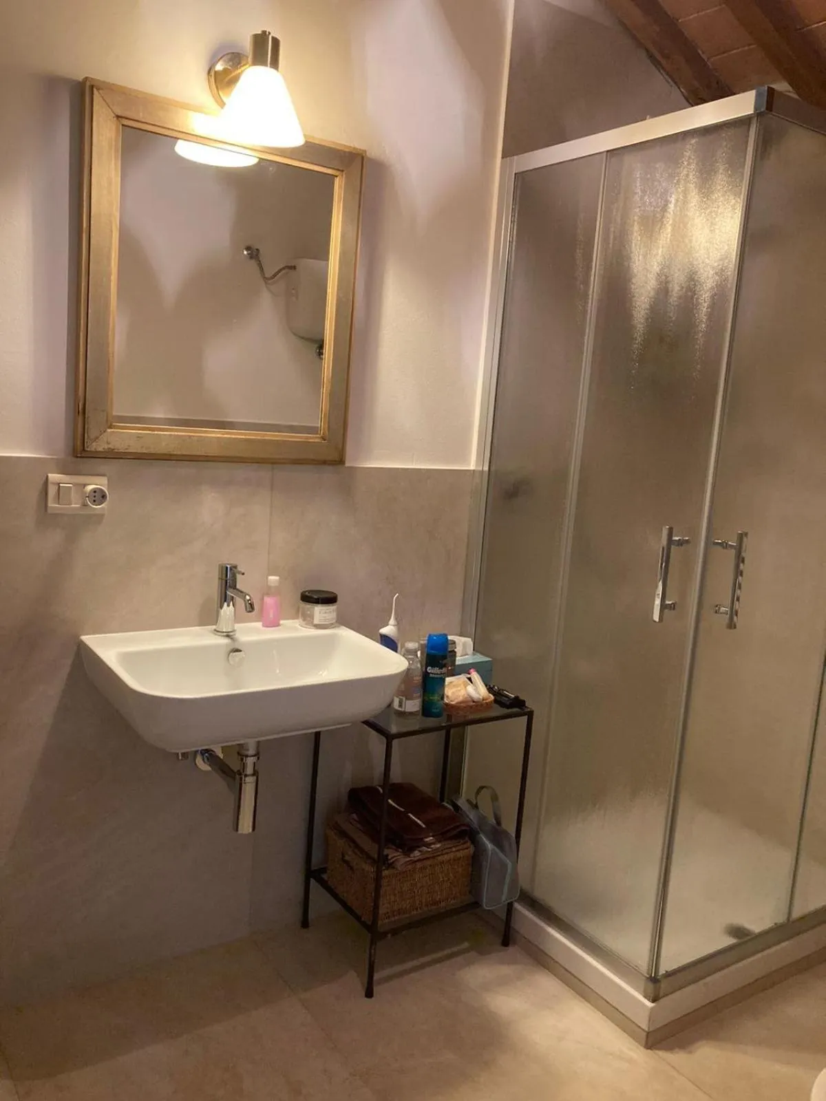 Shower in Podere La Paolina