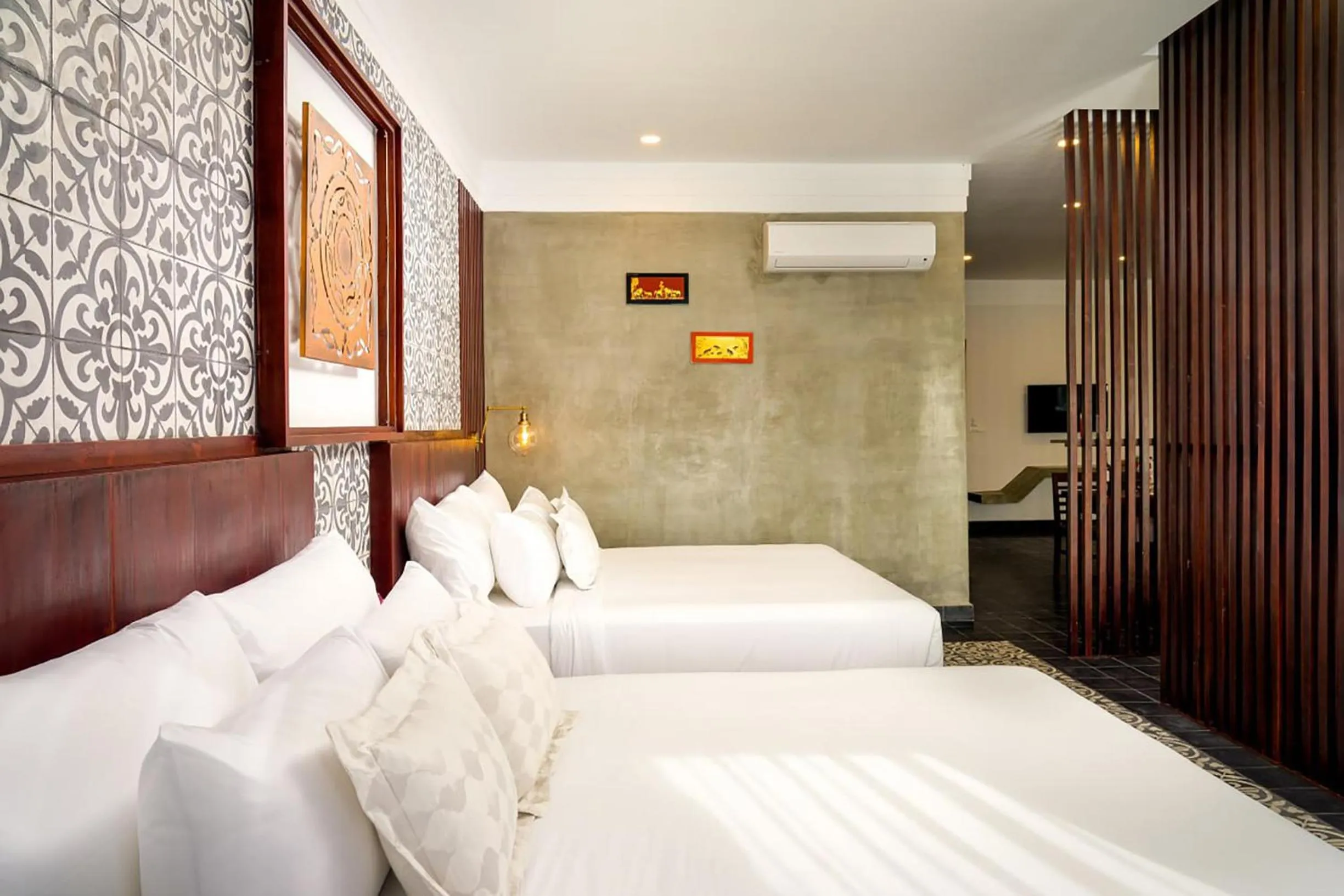 Bed in Sabara Angkor Resort & Spa