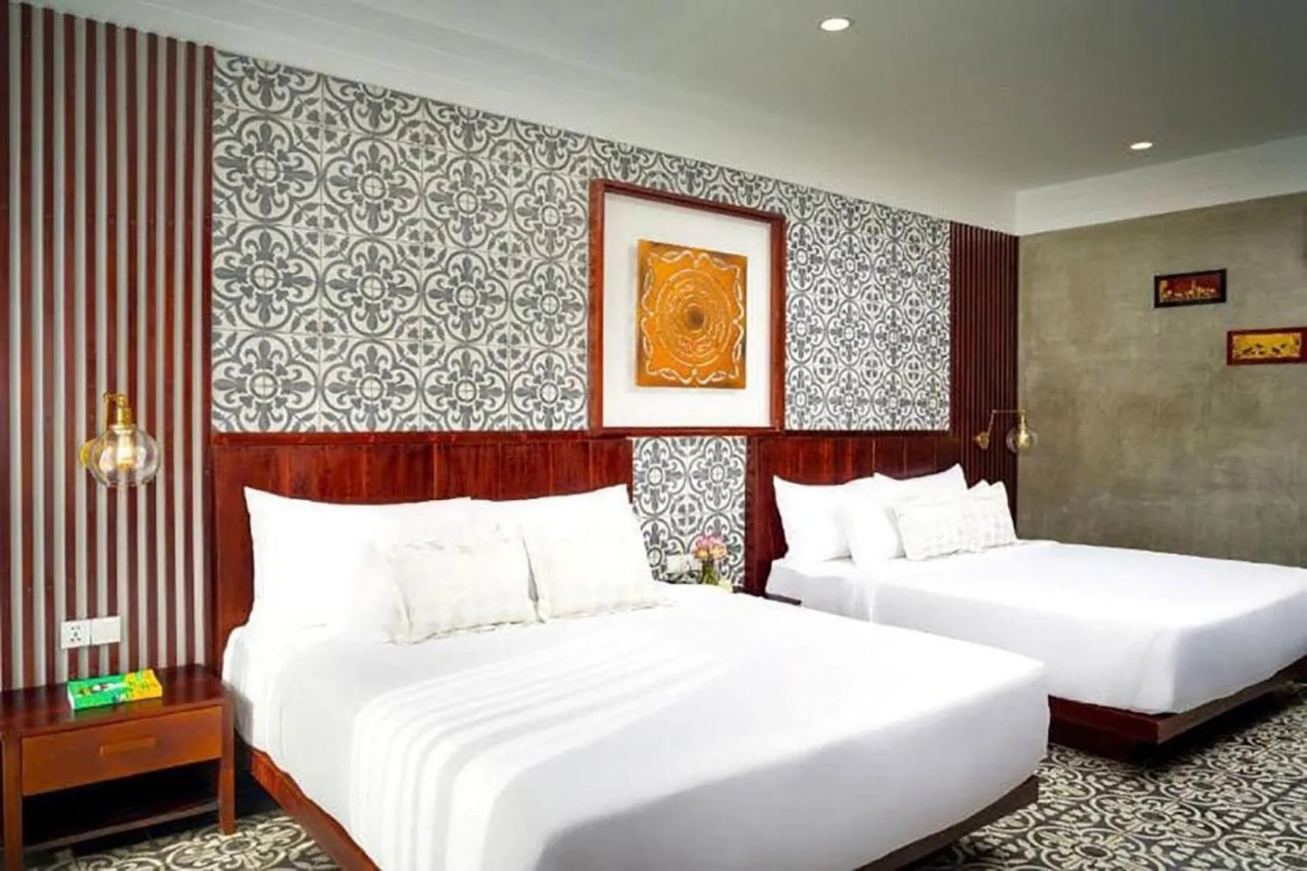 Bed in Sabara Angkor Resort & Spa