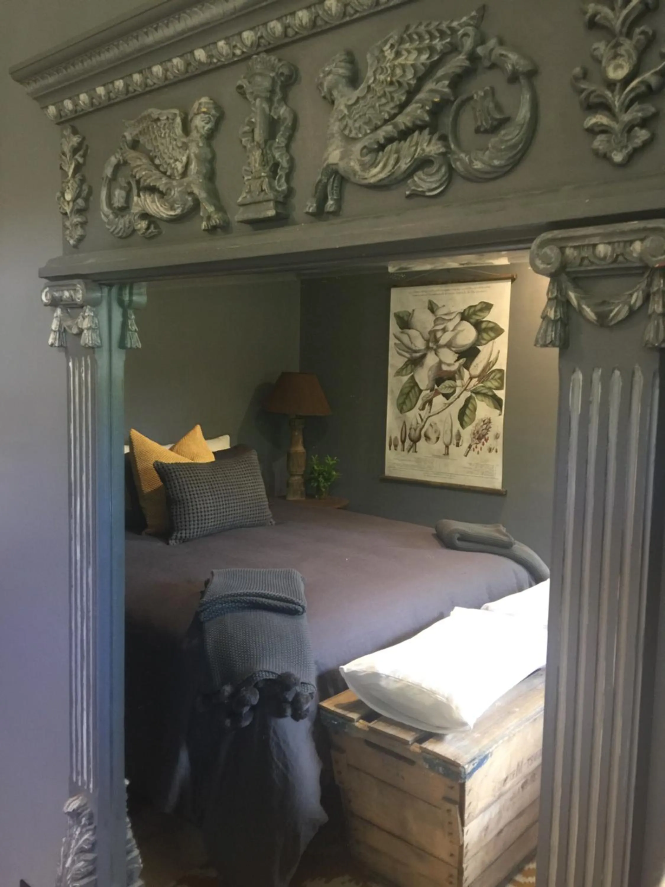 Bed in Elm Cottage Barn