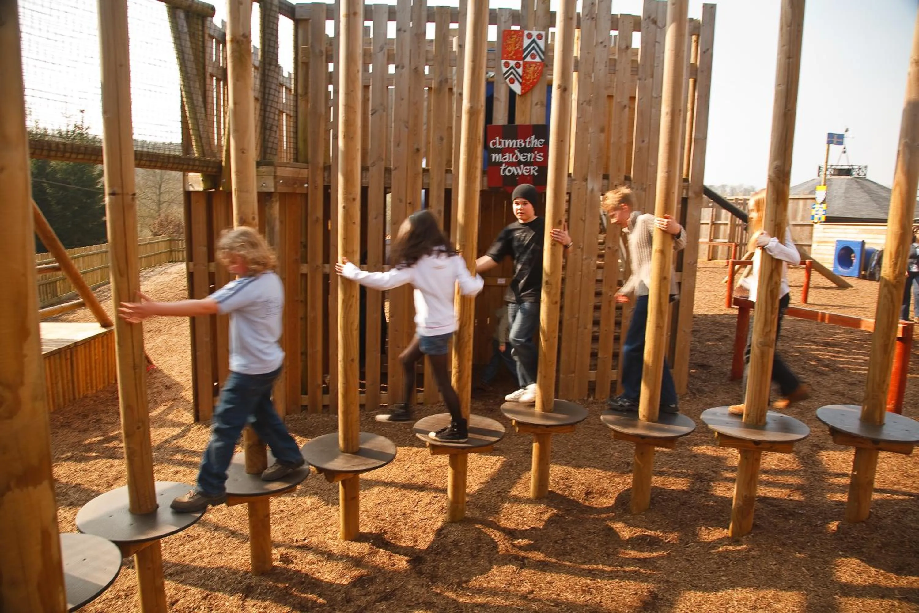 Children play ground in Leeds Castle Stable Courtyard Bed and Breakfast