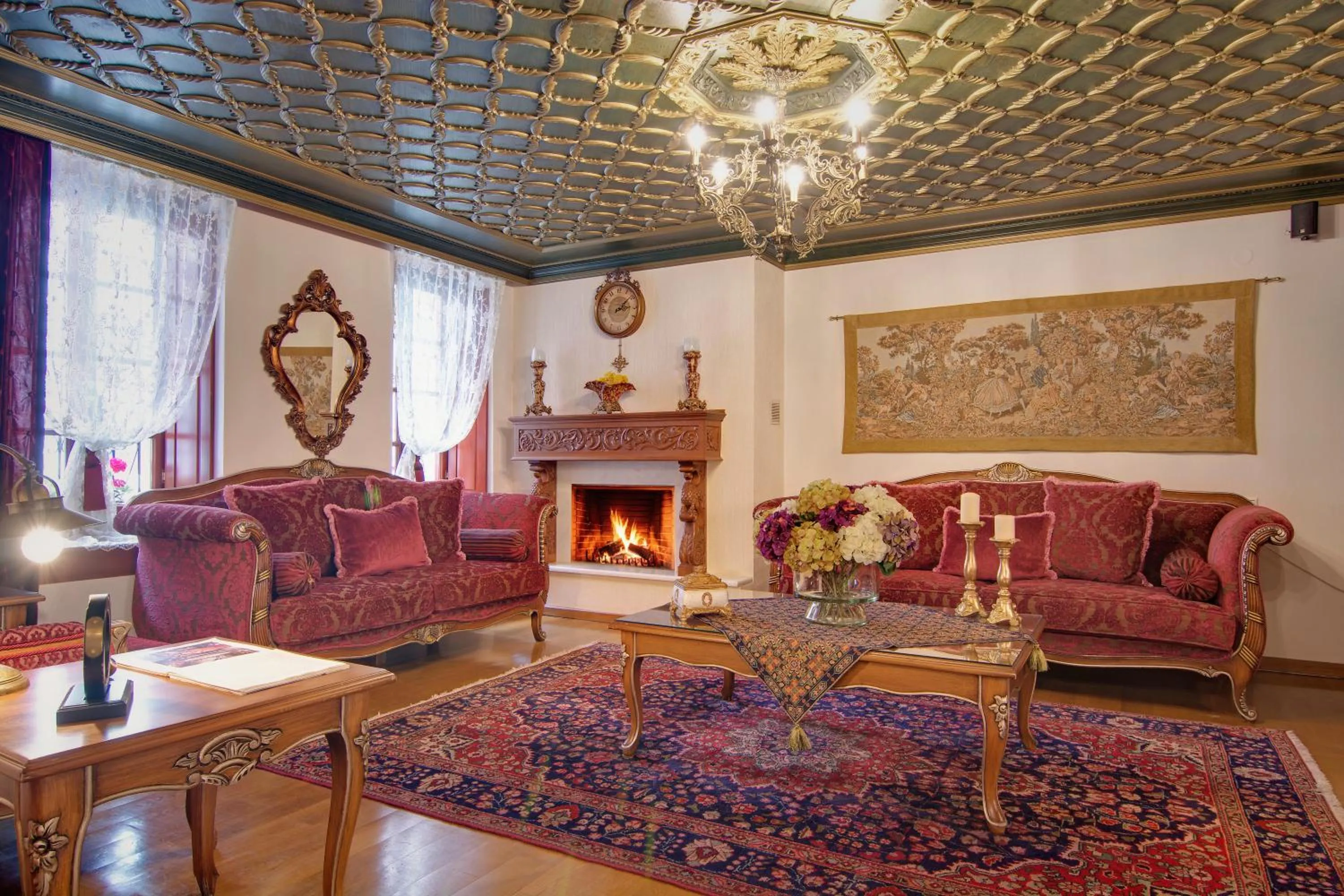 Living room in ARCHONTARIKI Historic Boutique Hotel