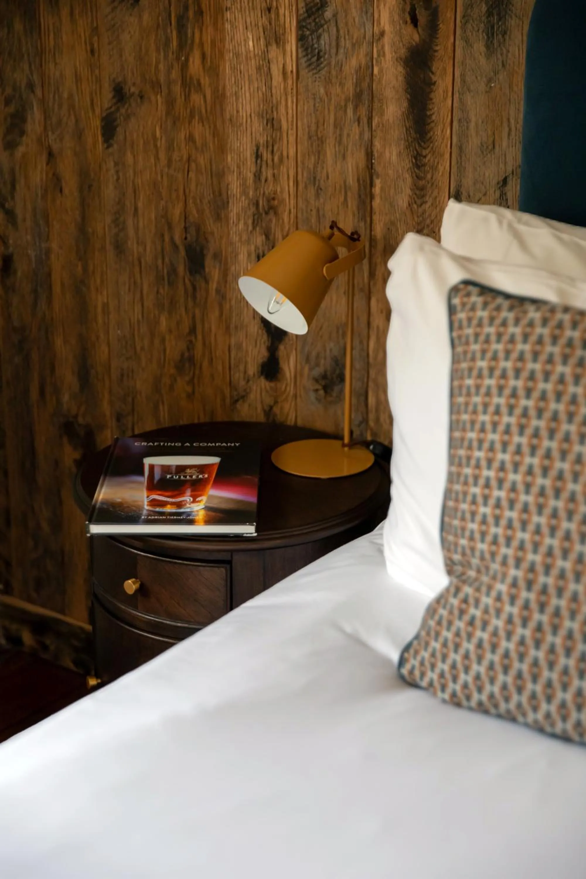 Decorative detail, Bed in The Pilot Inn
