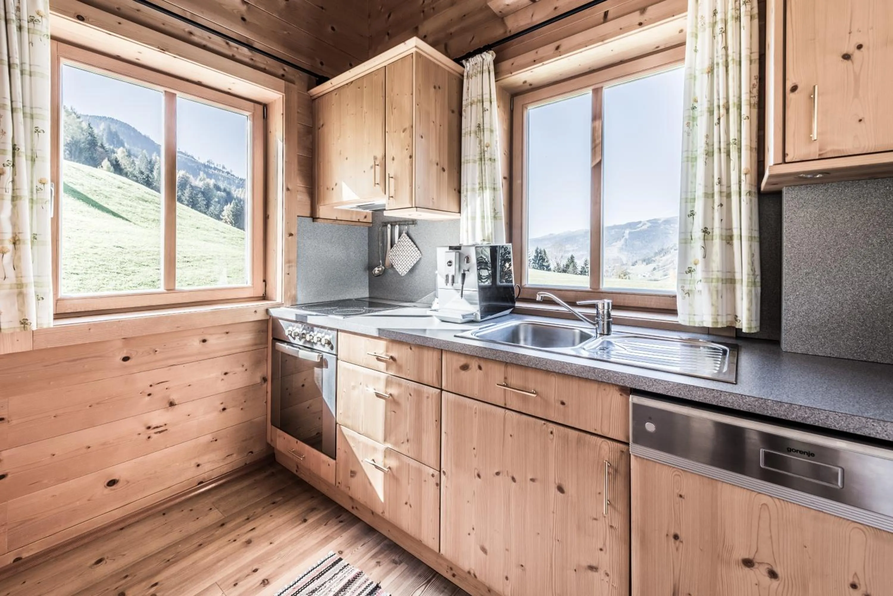 Kitchen or kitchenette in Ferienhof Oberreit