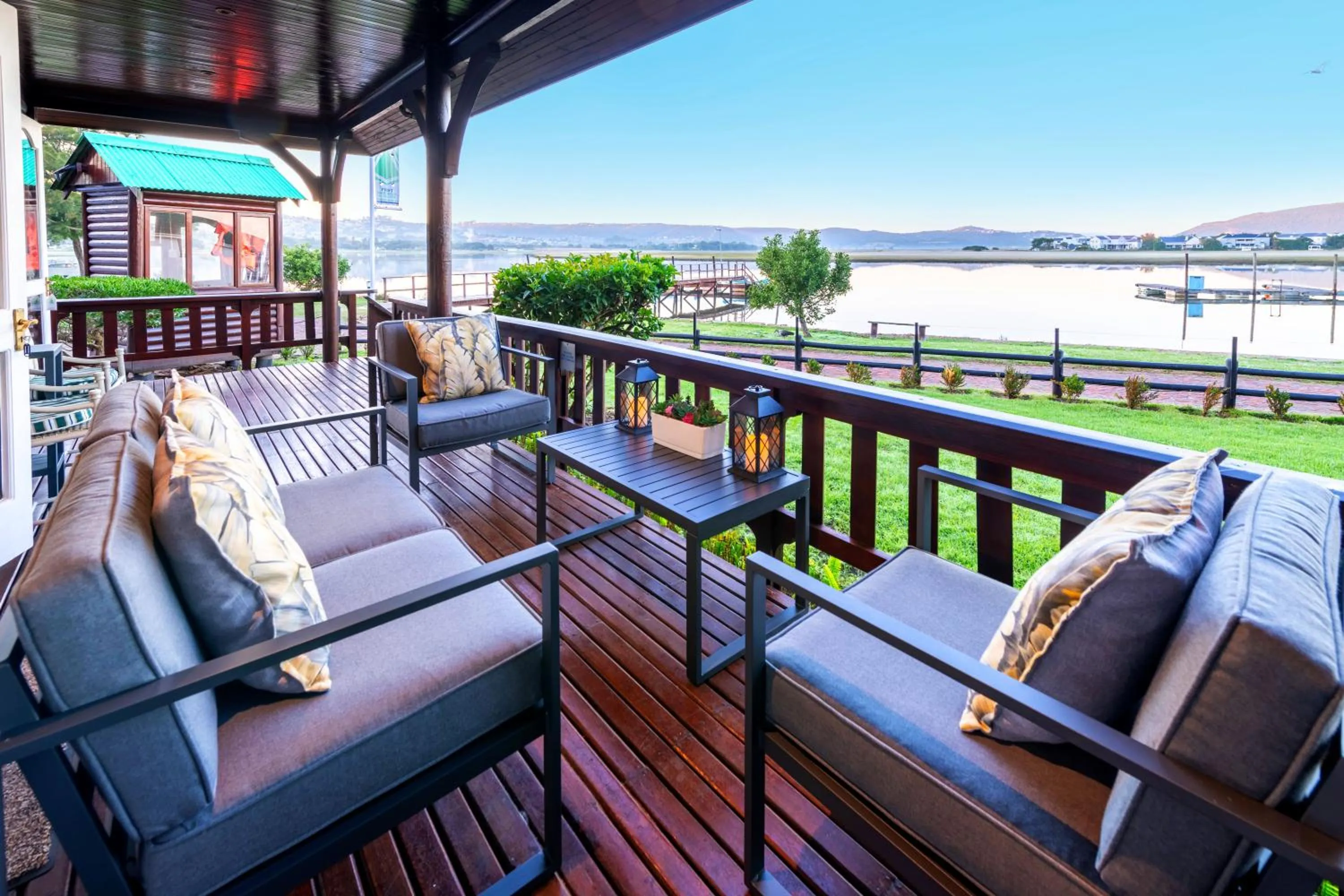Patio in Knysna River Club by First Private Stays