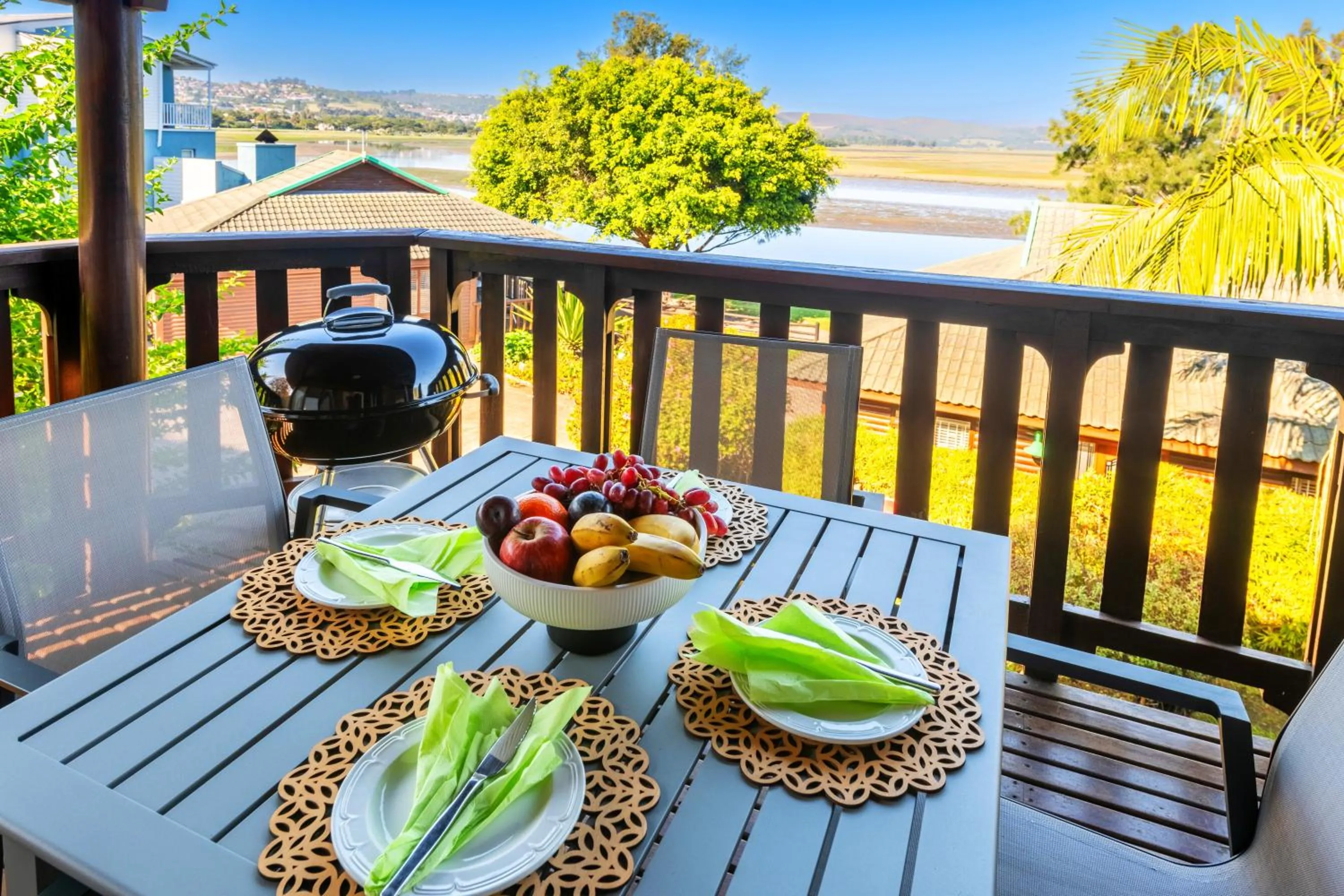 Patio in Knysna River Club by First Private Stays