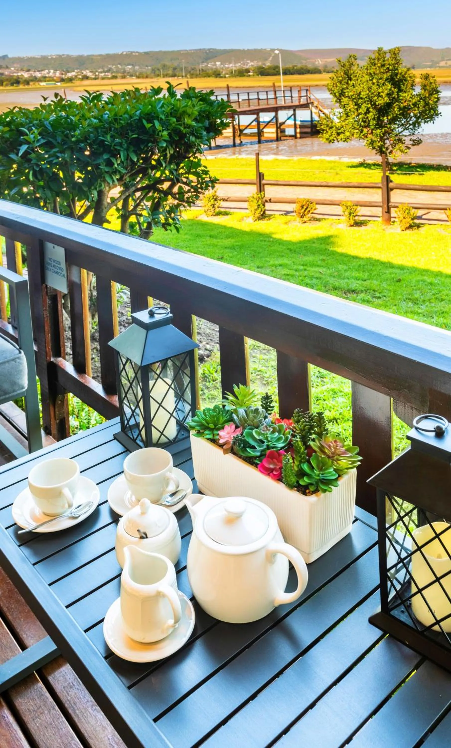 Patio in Knysna River Club by First Private Stays