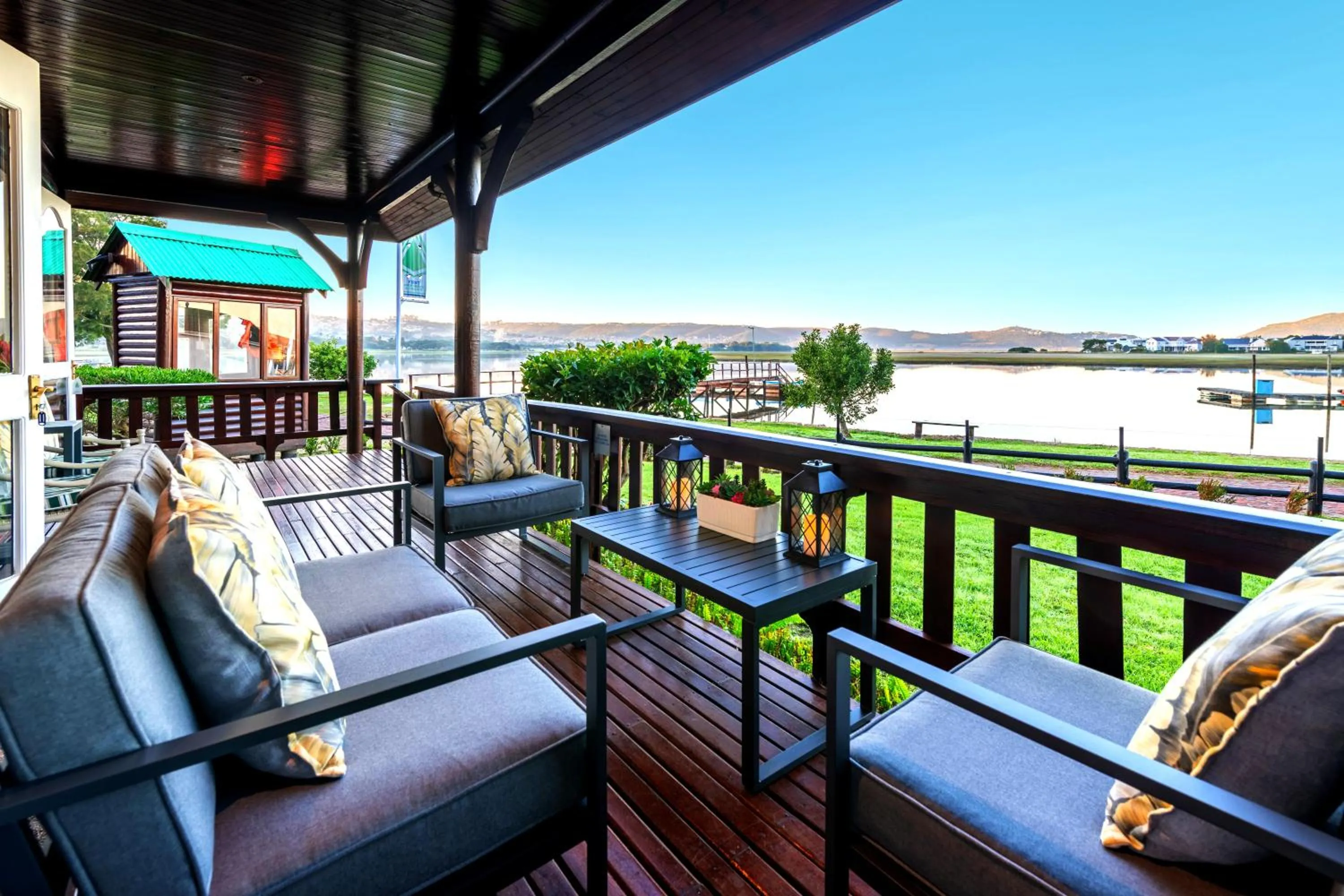 Patio in Knysna River Club by First Private Stays
