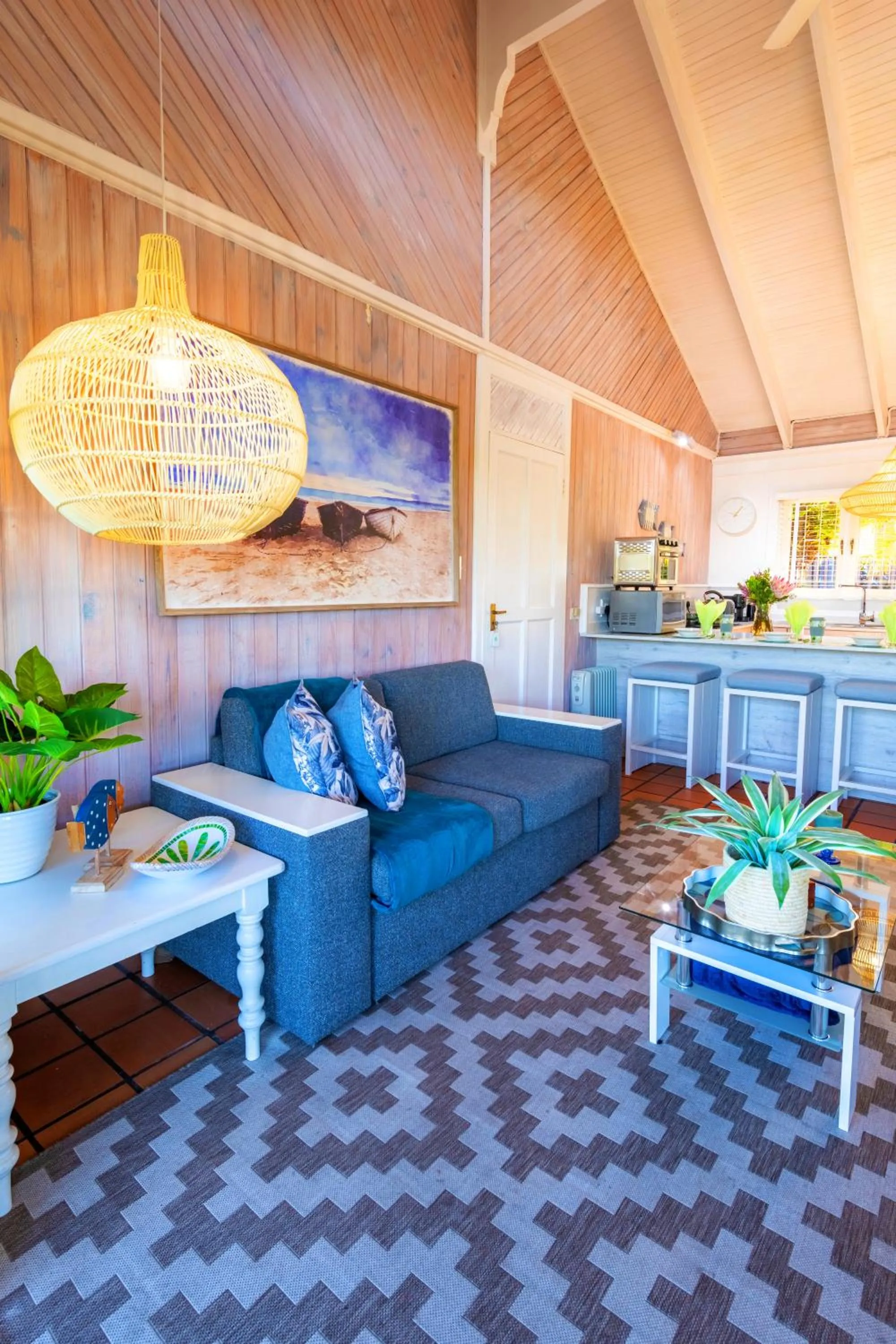 Living room in Knysna River Club by First Private Stays