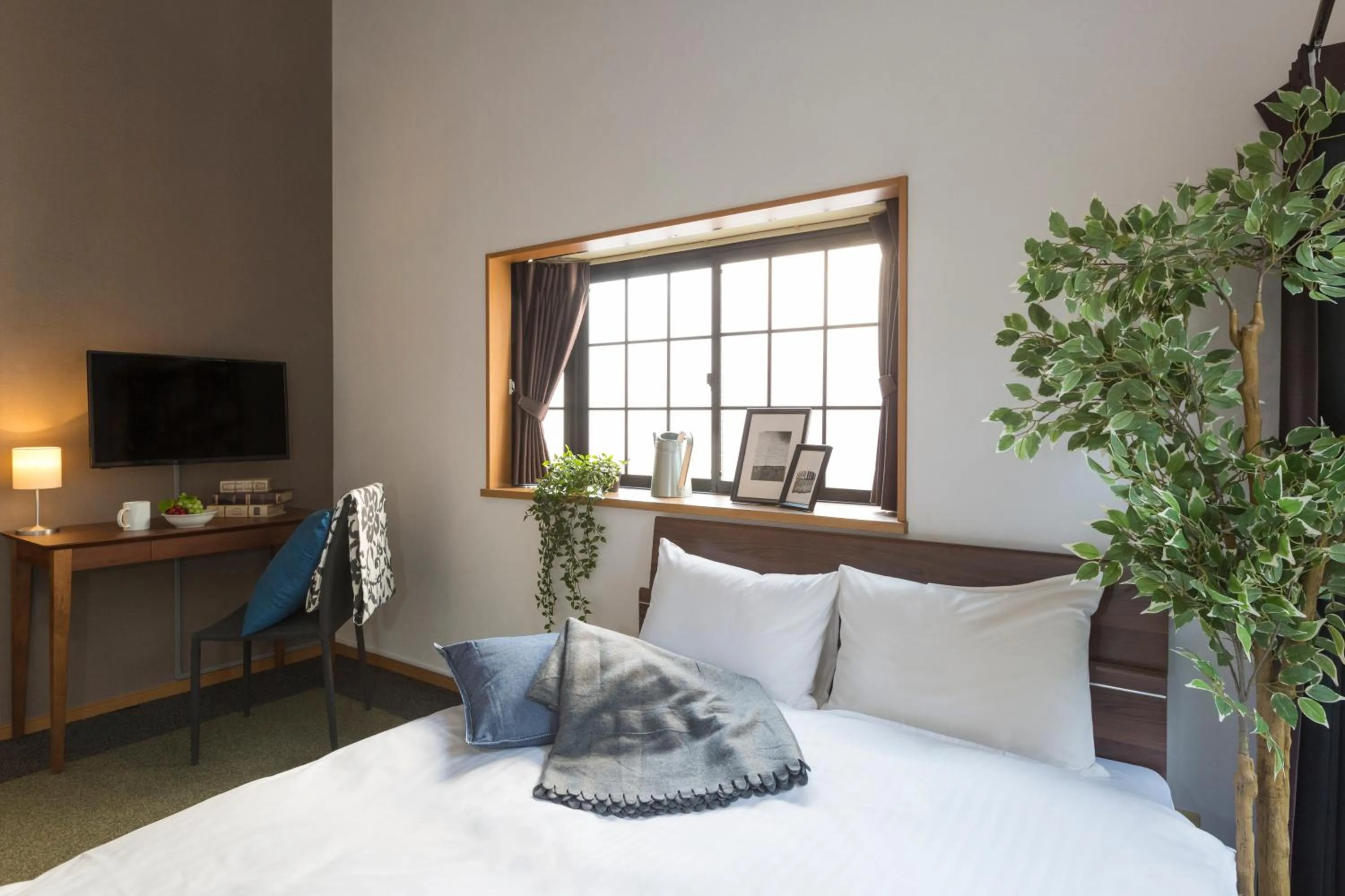 Bedroom, Bed in Tranquille Sumiyoshi