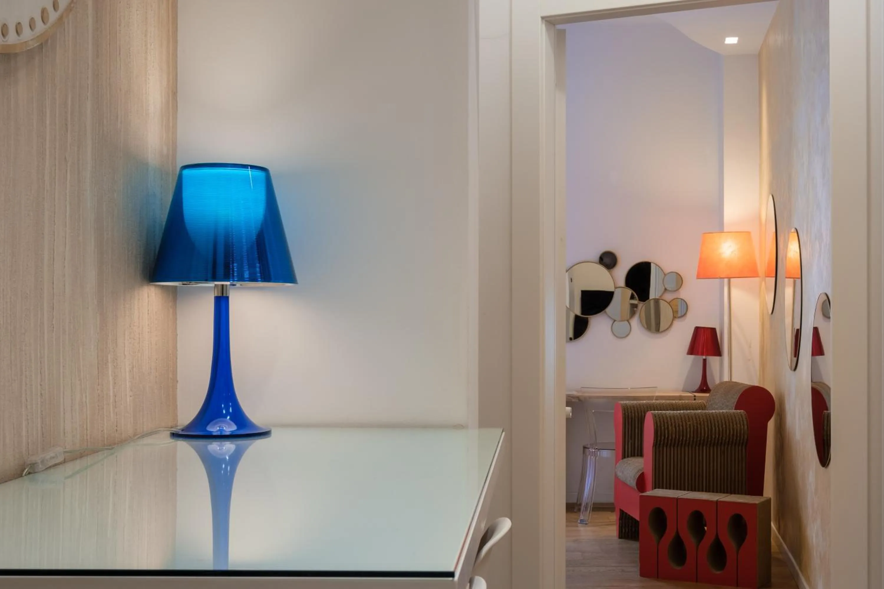 Living room, Bed in Tempobiancosuites