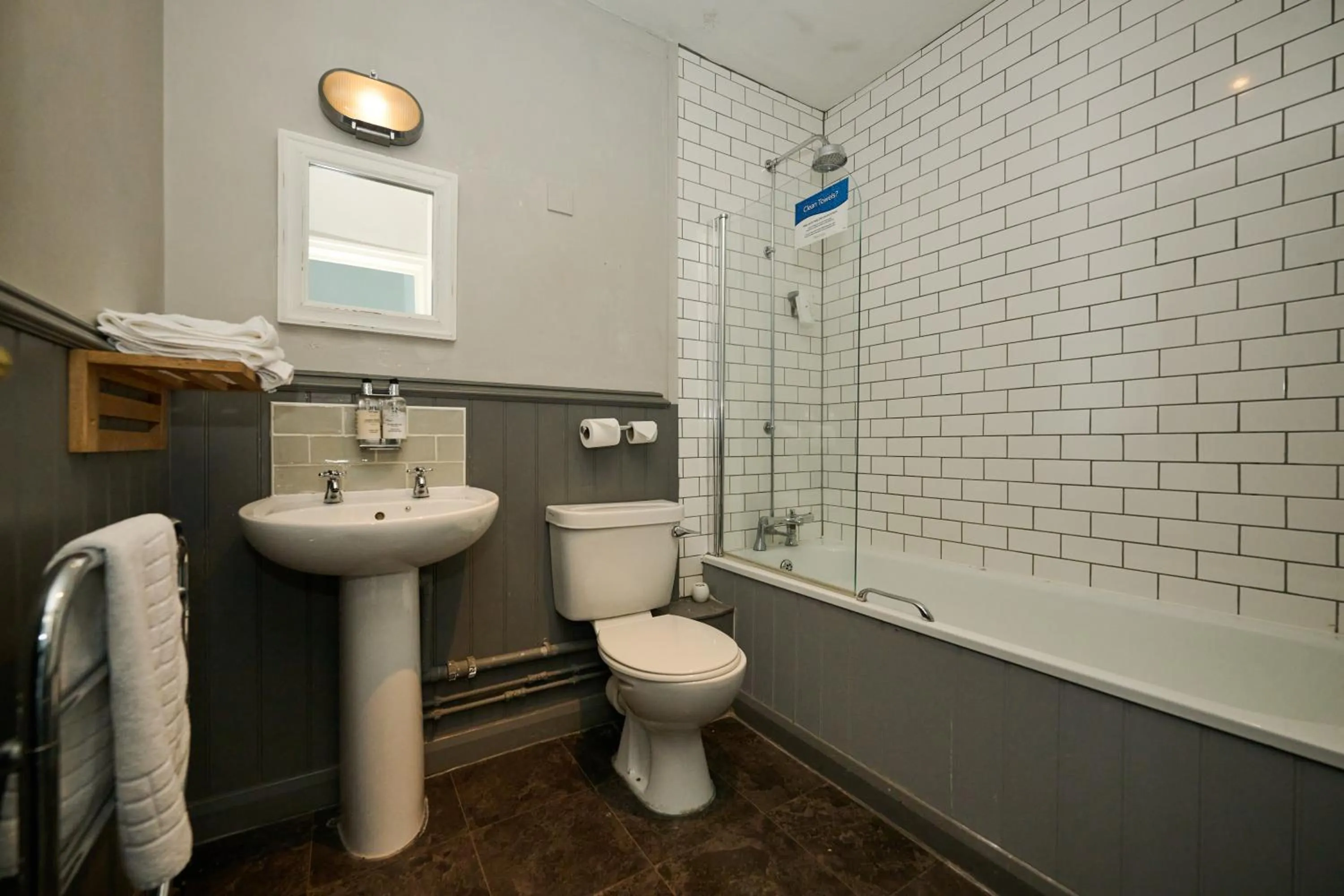 Bathroom in White Hart, Newmarket by Marston's Inns