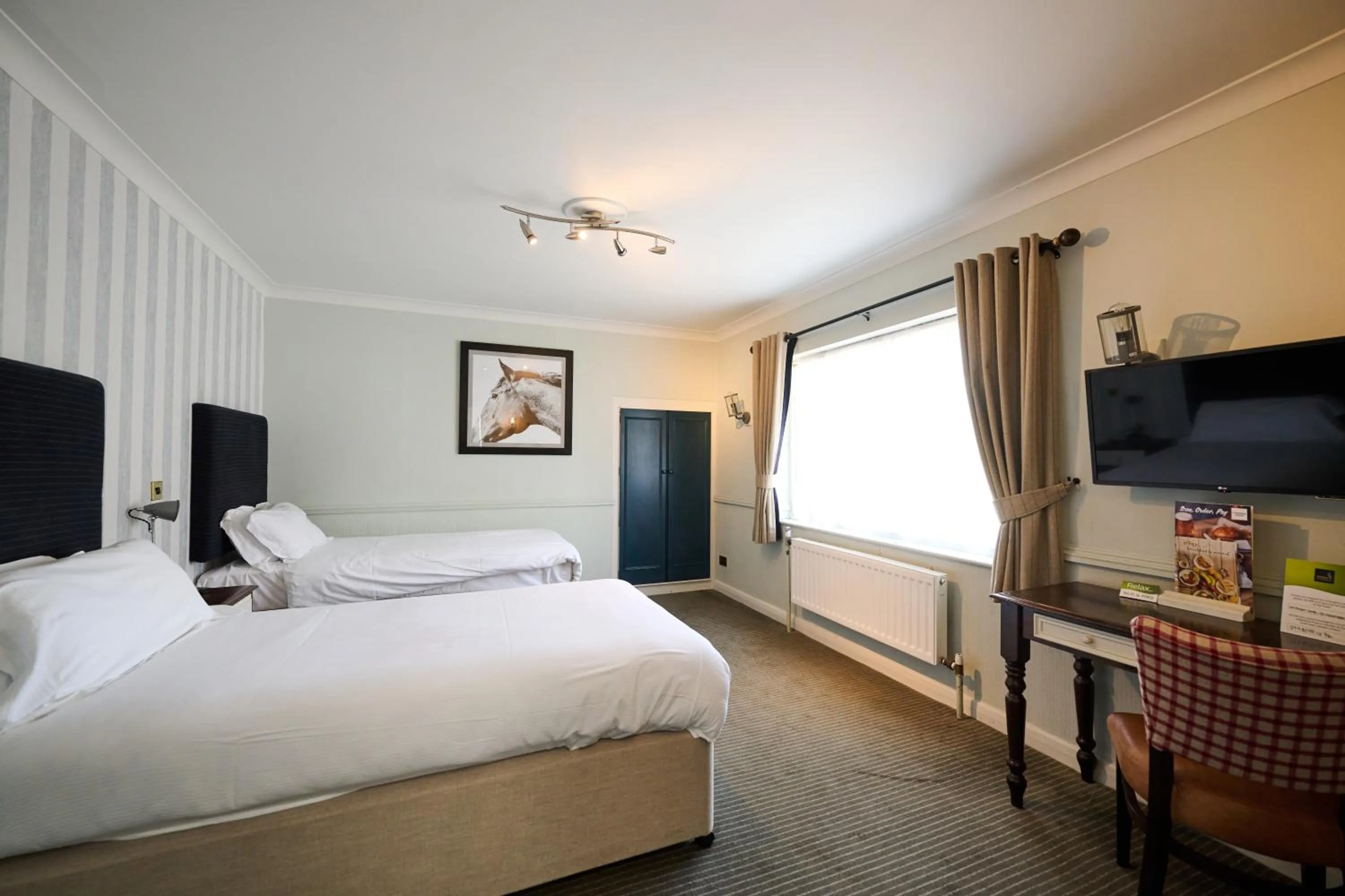 Bedroom, Bed in White Hart, Newmarket by Marston's Inns