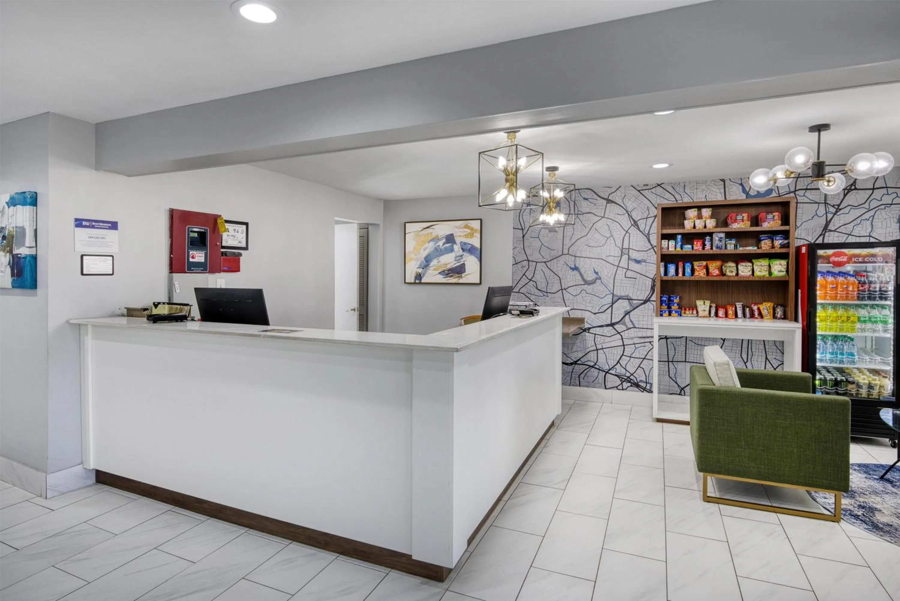 Lobby or reception in Best Western Greensboro Coliseum Inn