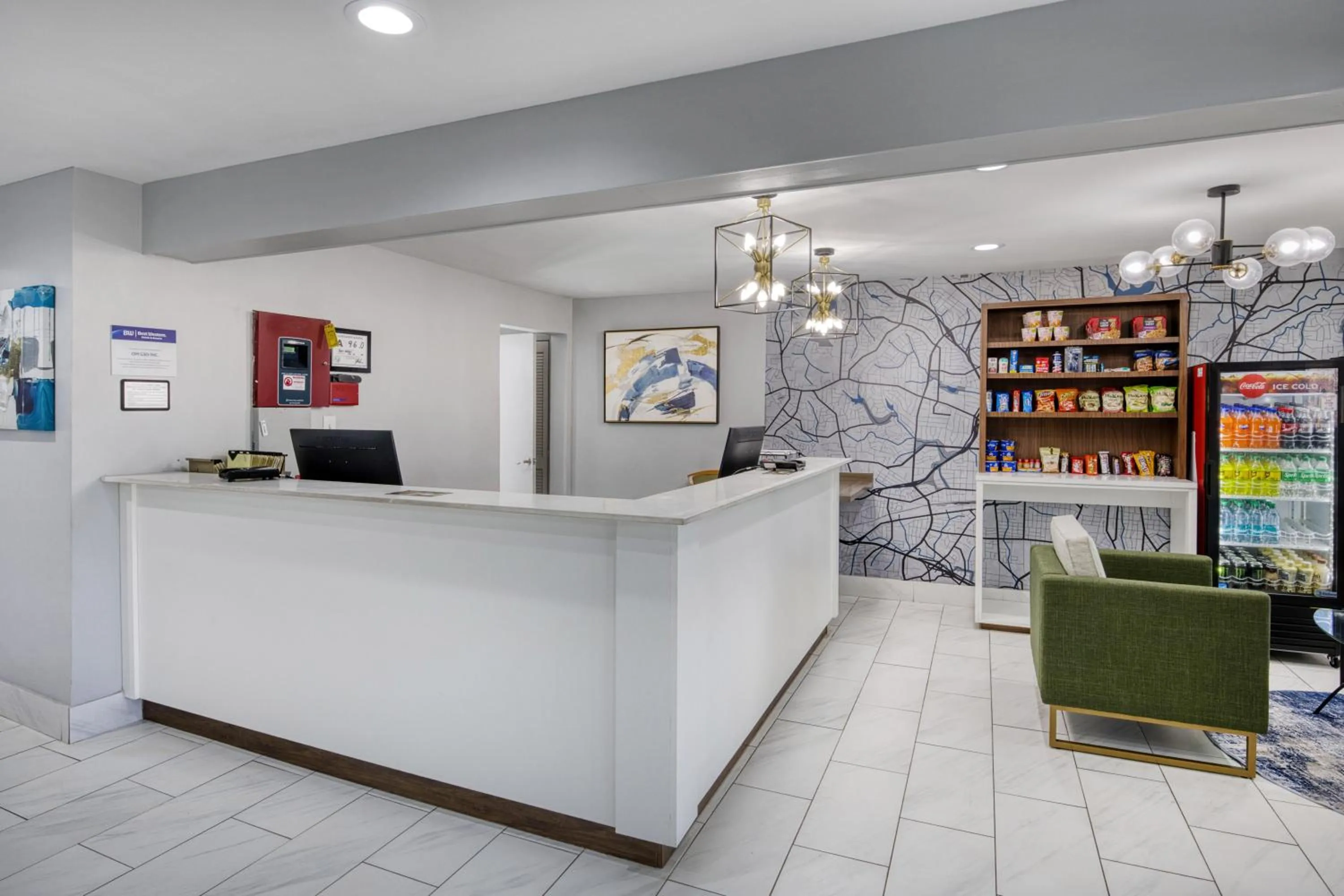 Lobby or reception in Best Western Greensboro Coliseum Inn