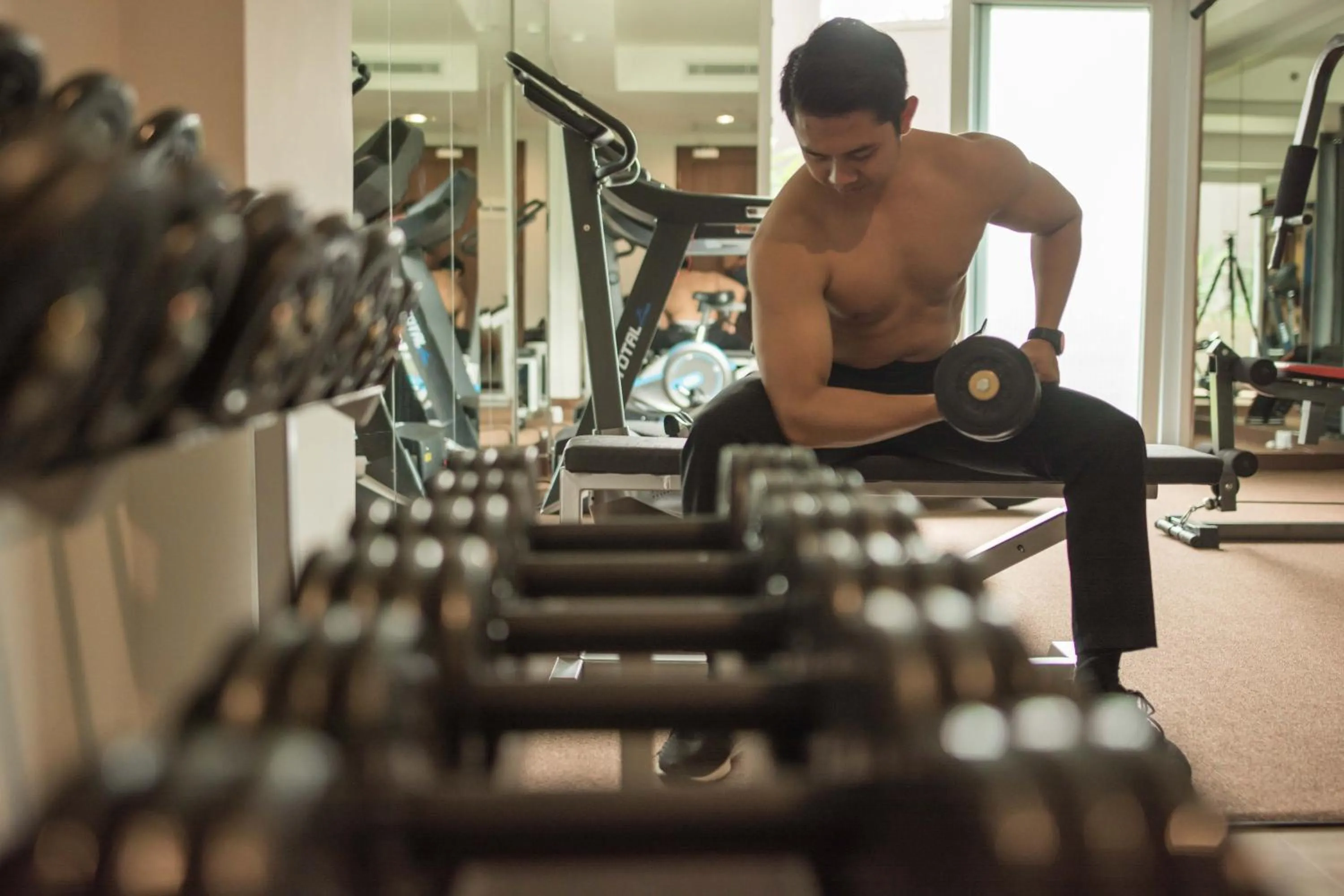 Fitness centre/facilities in Pandawa Hill Resort