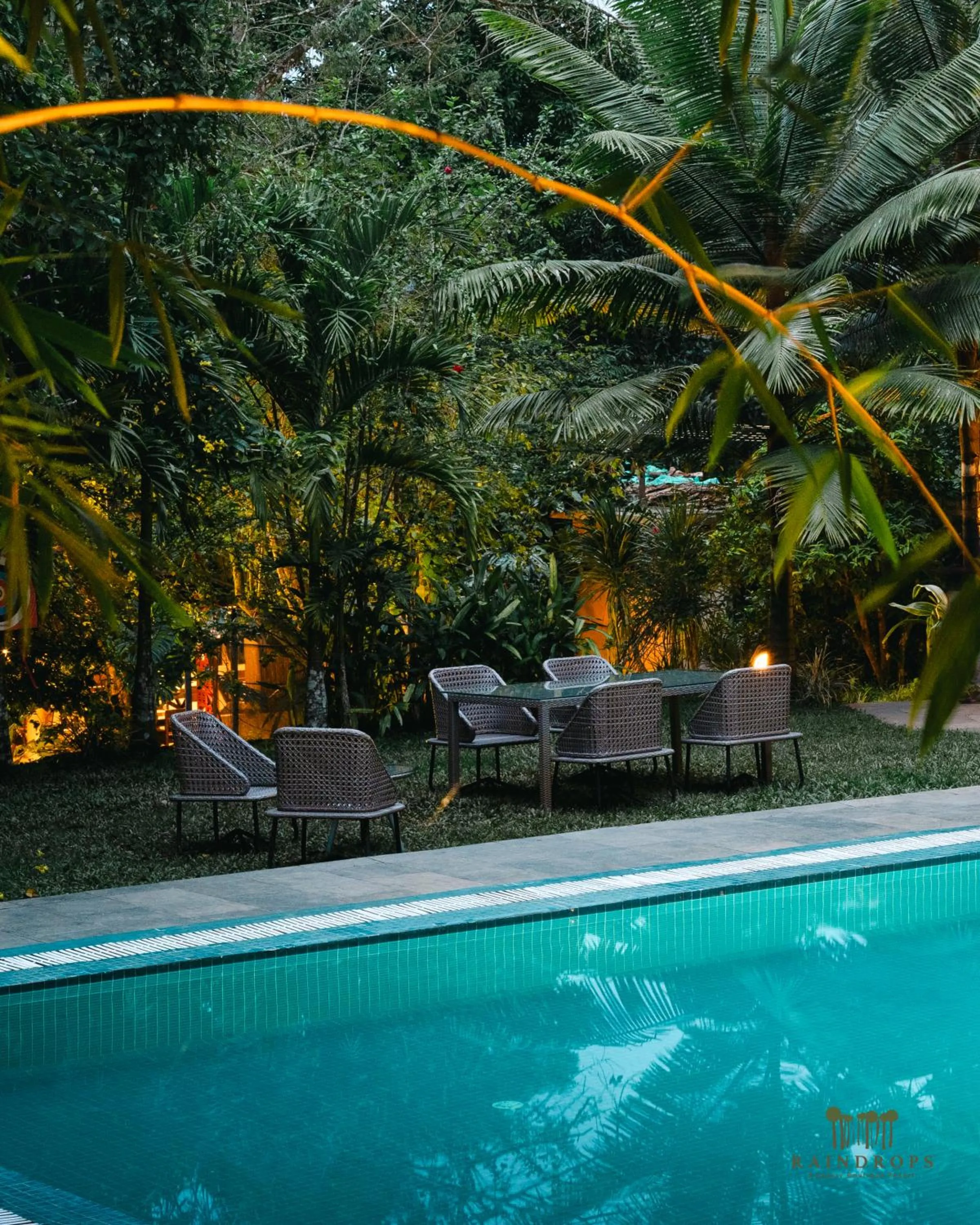 Swimming pool in Raindrops Resorts Wayanad