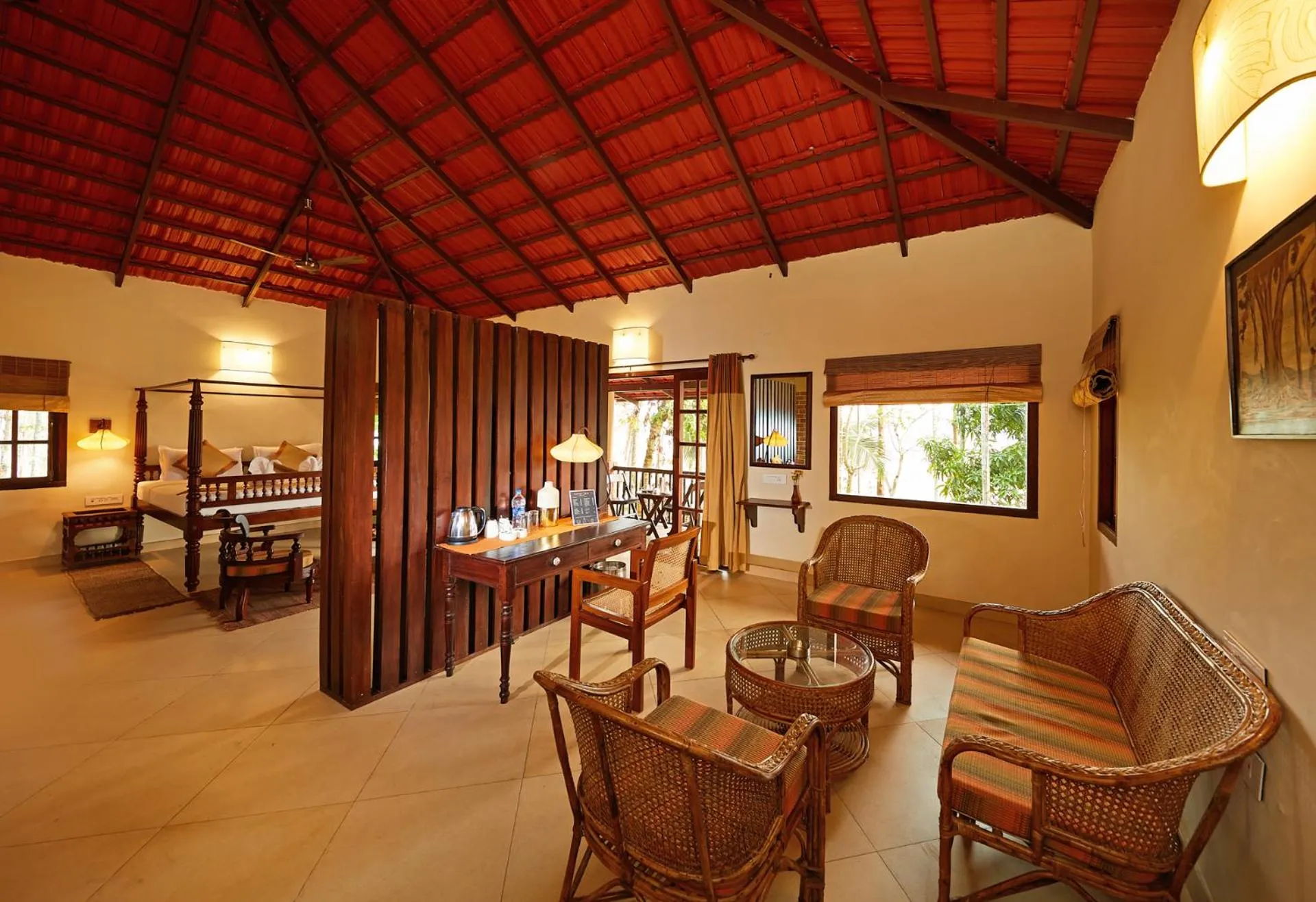 Living room in Raindrops Resorts Wayanad