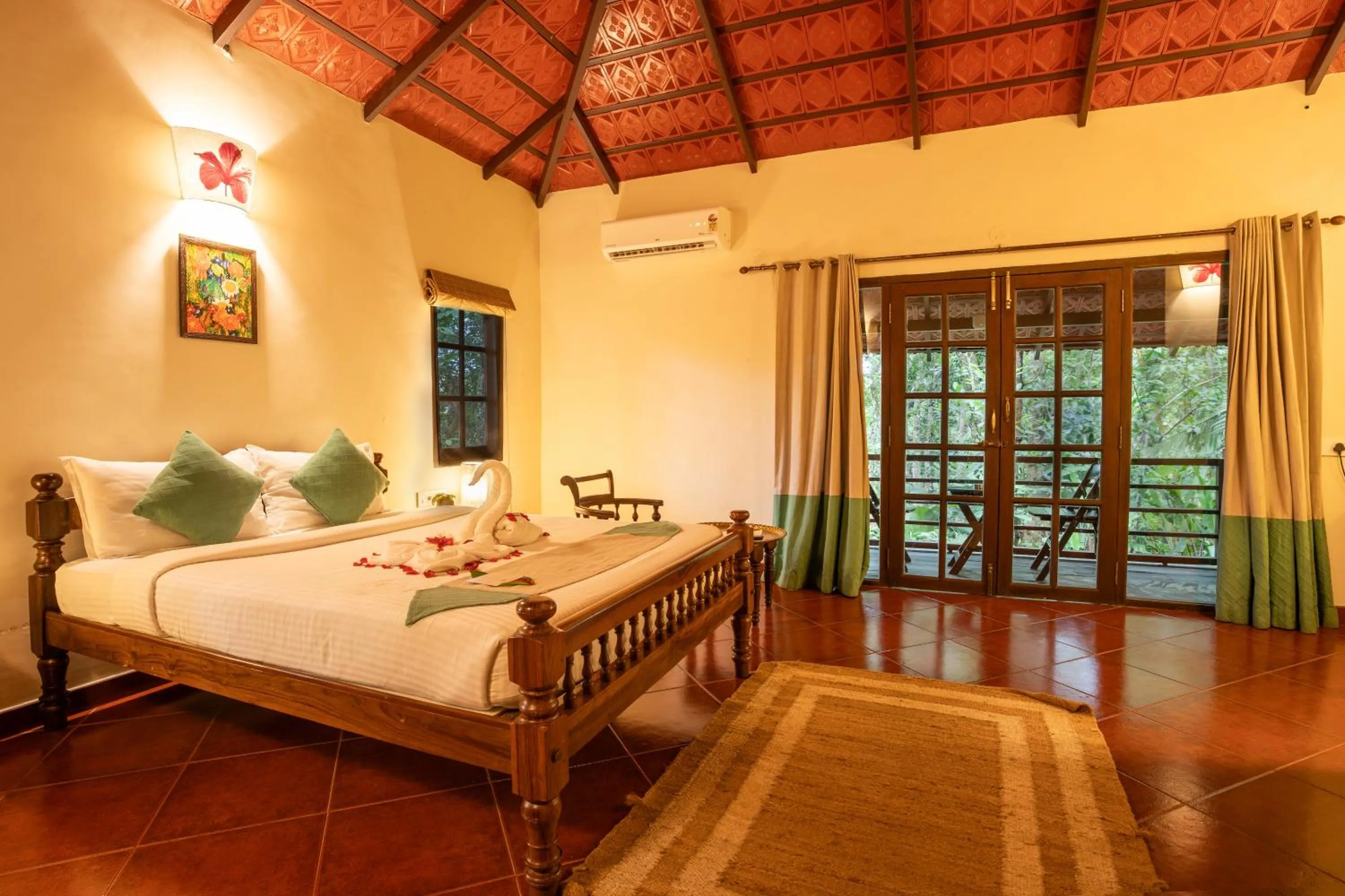 Photo of the whole room, Bed in Raindrops Resorts Wayanad