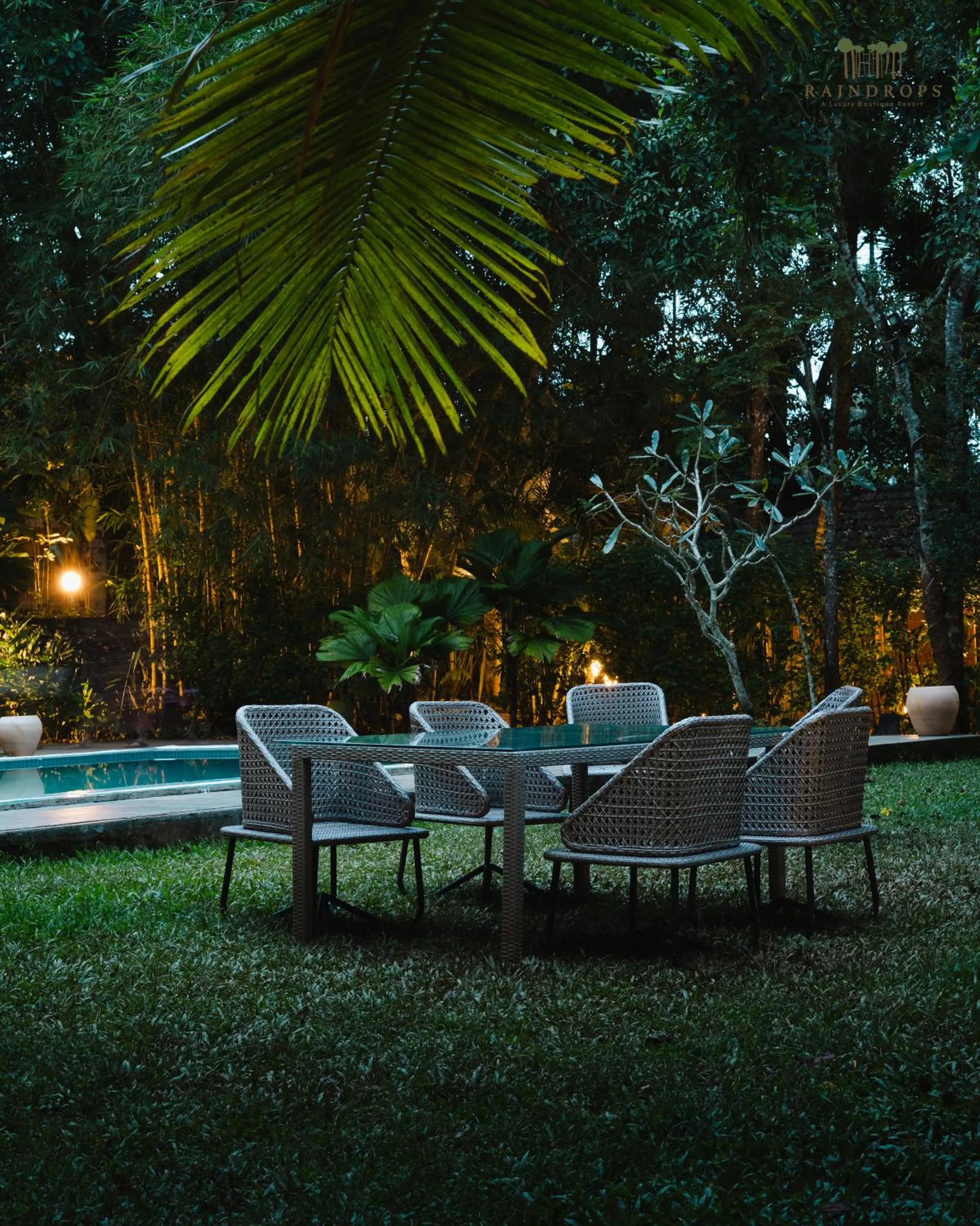 Dining area in Raindrops Resorts Wayanad
