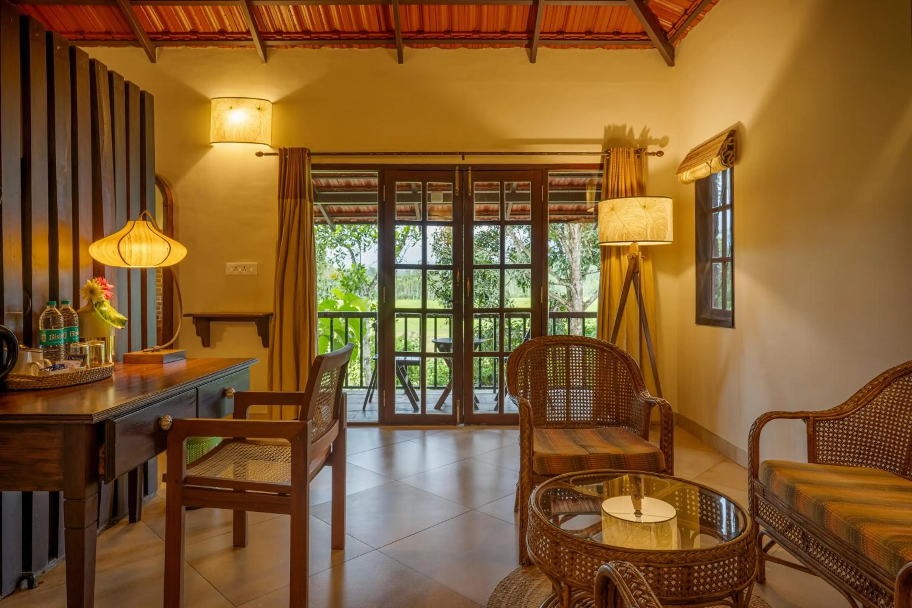 Living room in Raindrops Resorts Wayanad