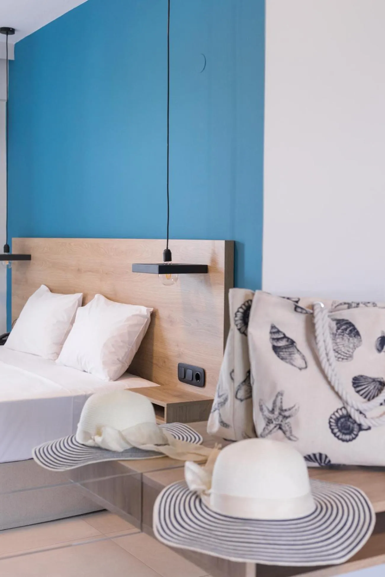 Bed in Mythic Summer Hotel