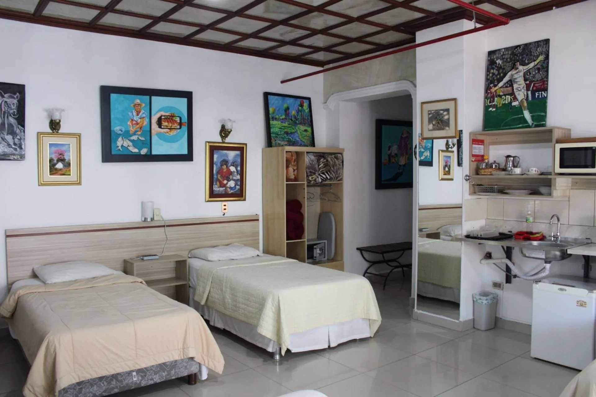 Bed in Aparthotel Maison Suisse