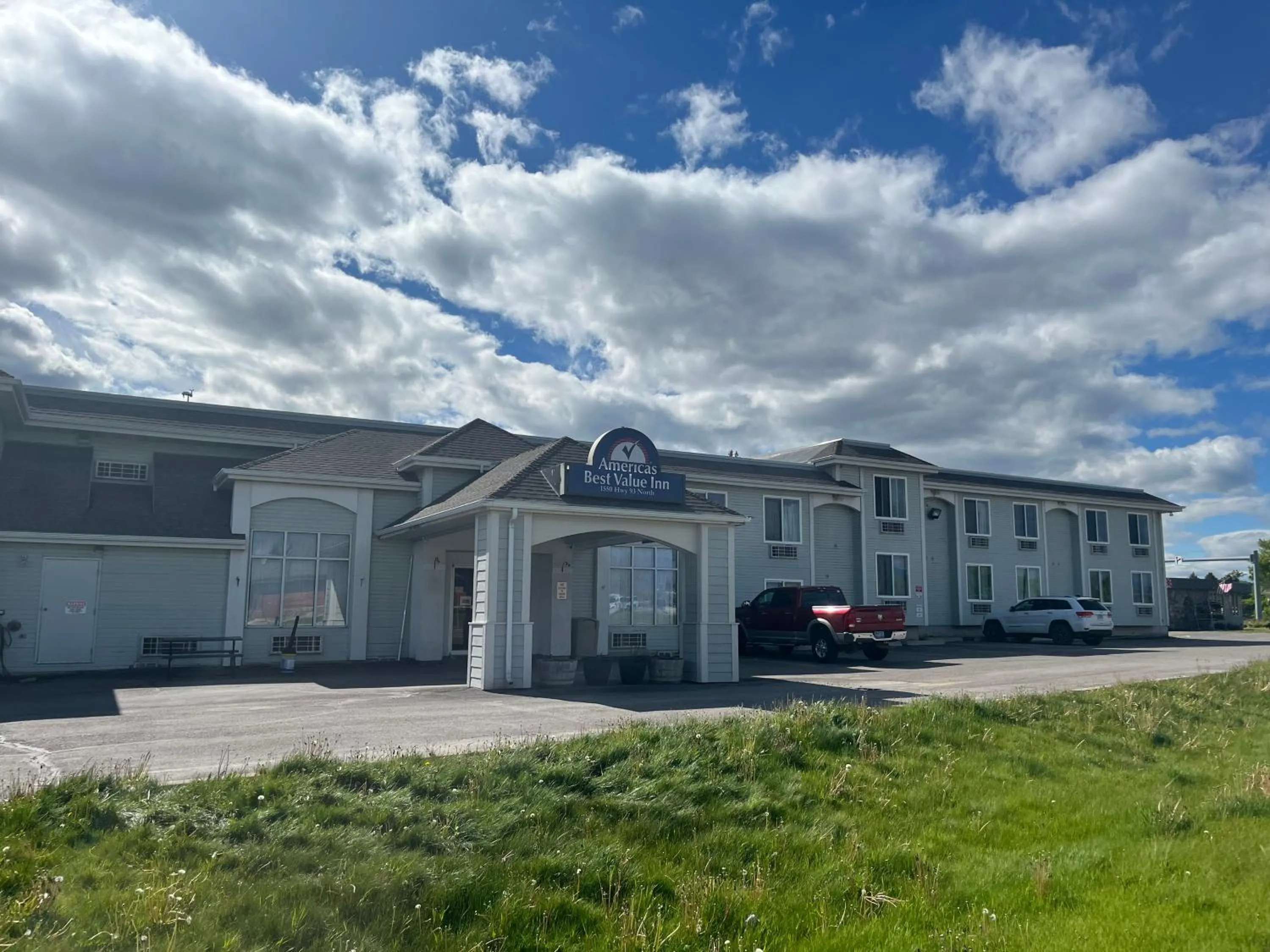 Property building in Americas Best Value Inn Kalispell