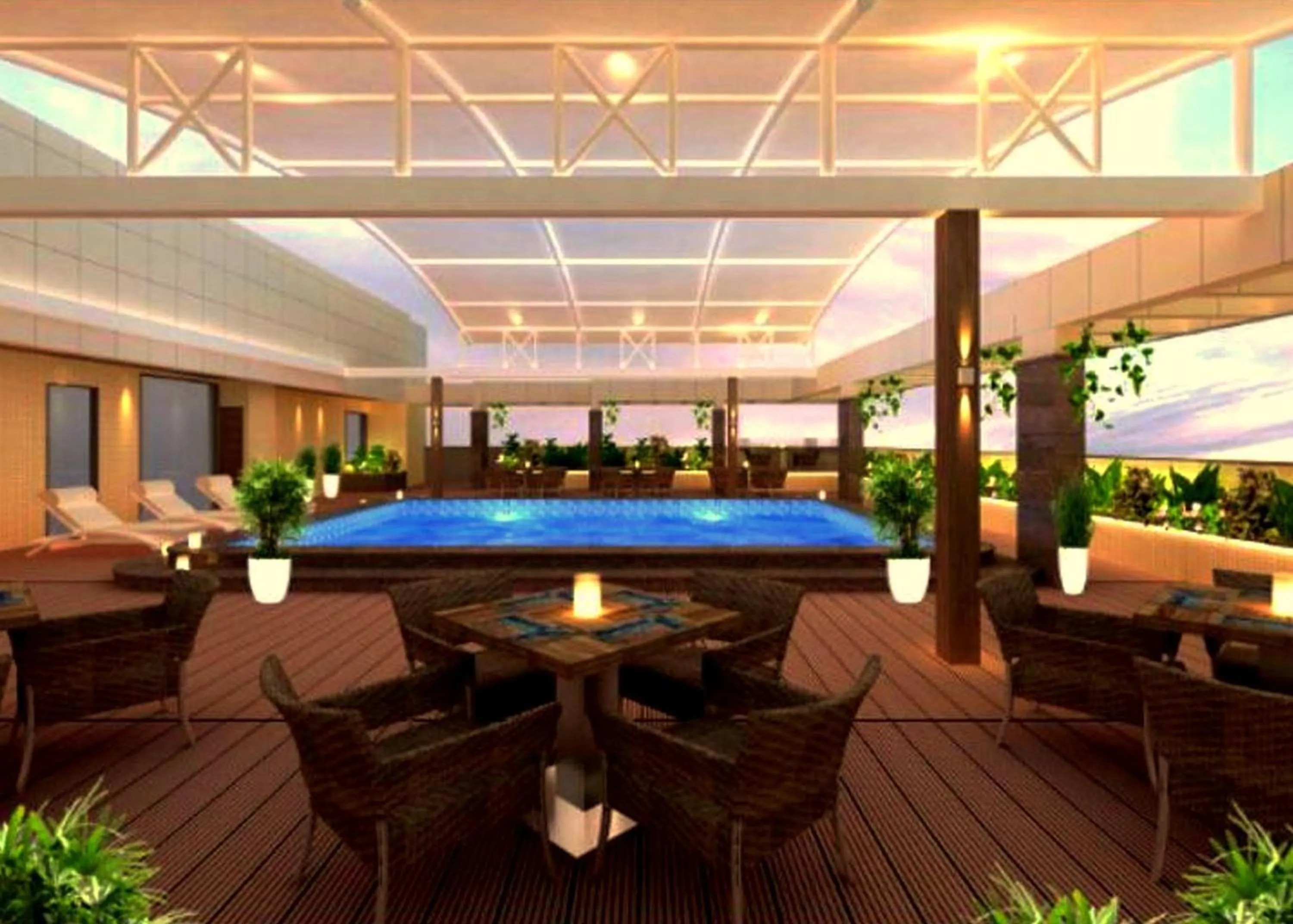 Swimming pool in SKK Blu Hotel & Spa