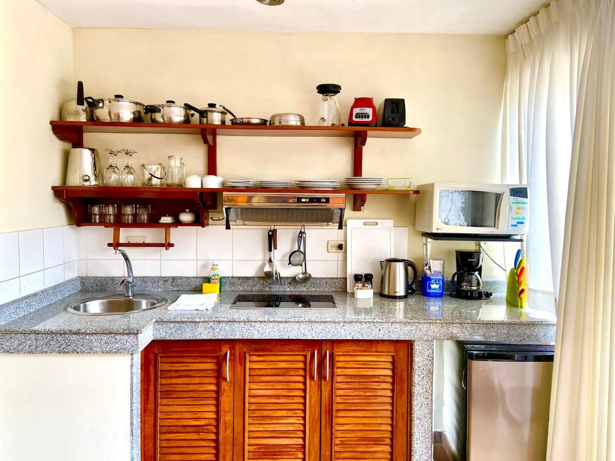 Kitchen or kitchenette in Peru Star Apart-Hotel