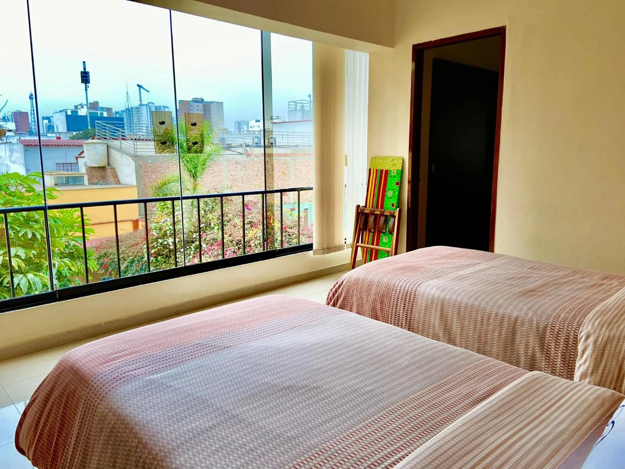 View (from property/room), Bed in Peru Star Apart-Hotel