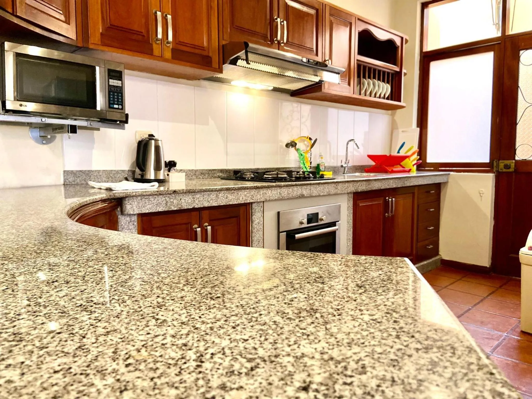 Kitchen or kitchenette in Peru Star Apart-Hotel