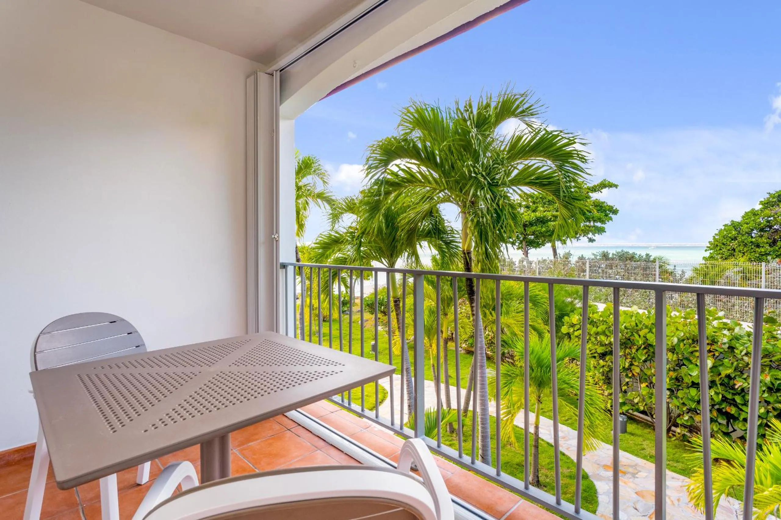 Patio in Grand Case Beach Club