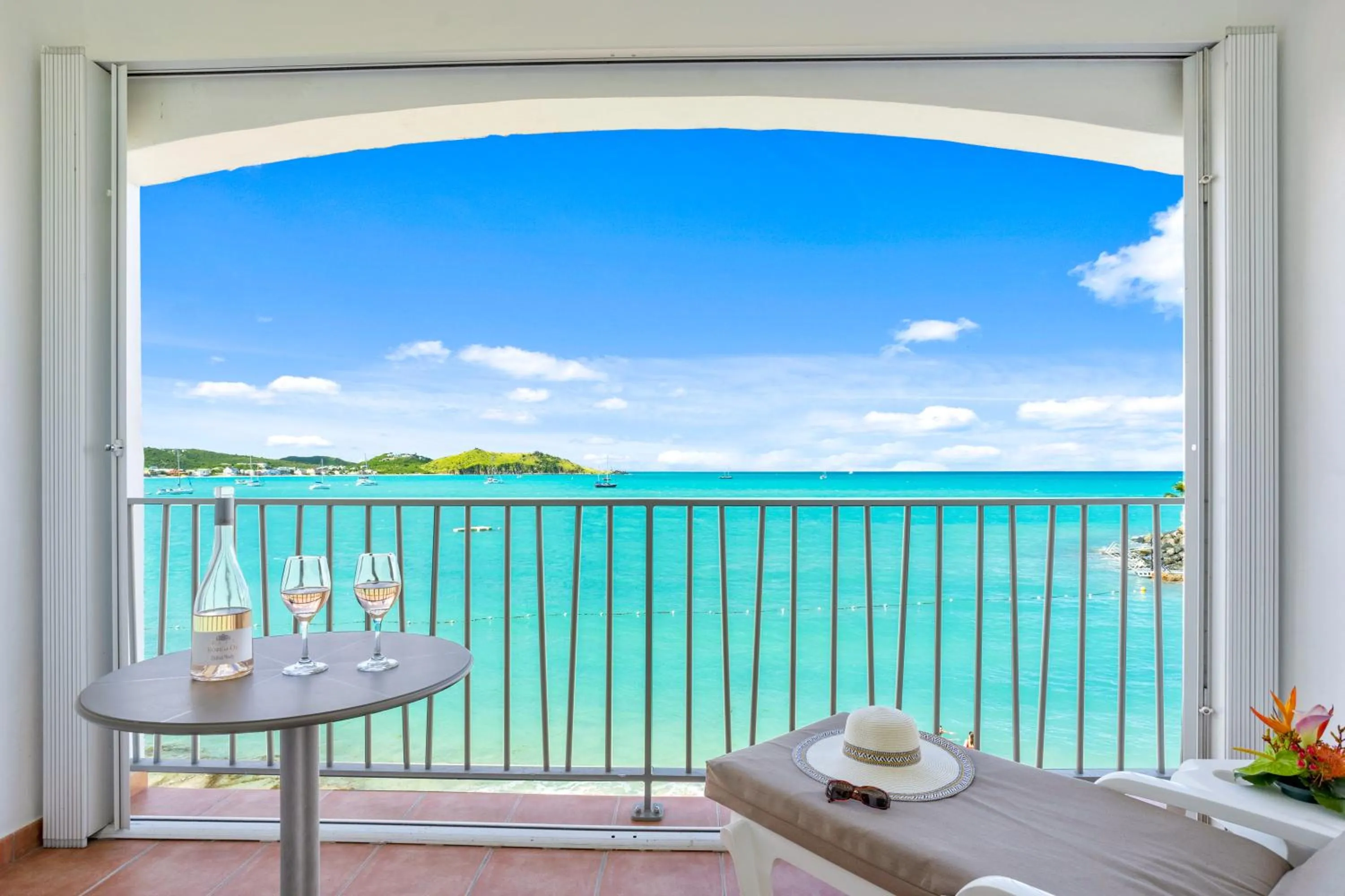Patio in Grand Case Beach Club