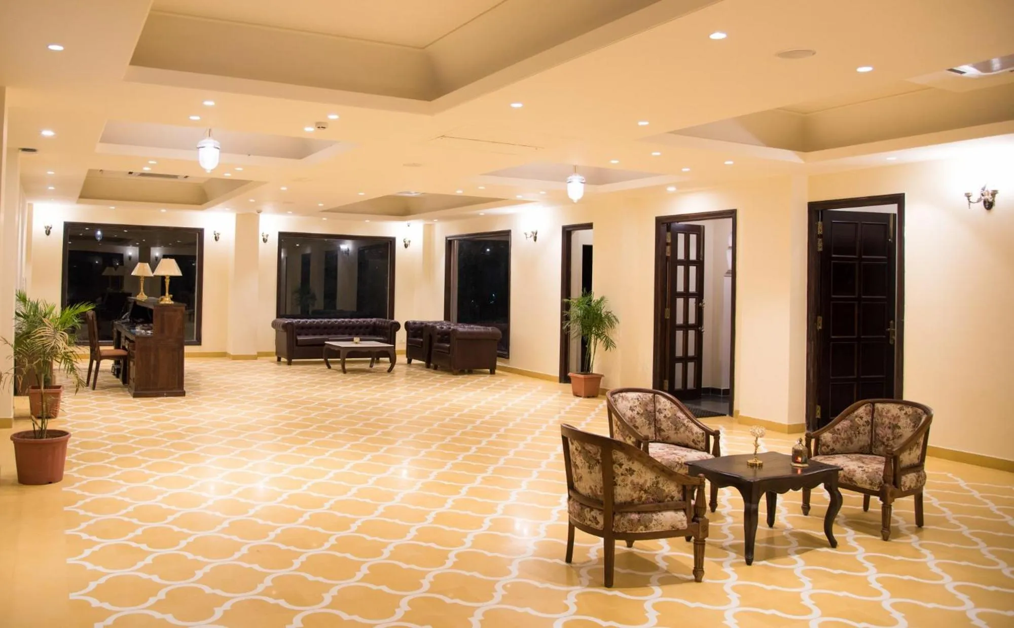 Seating area in WelcomHeritage Mount Valley Resort Ranthambore